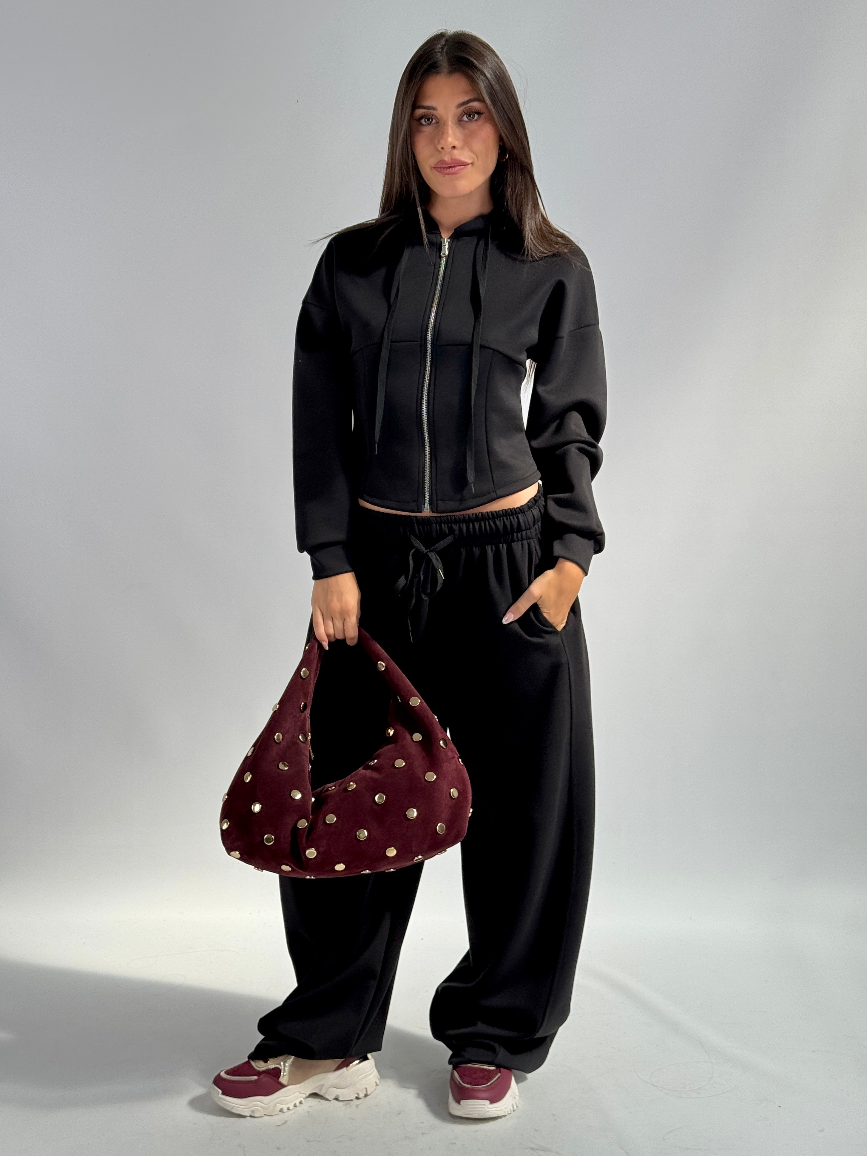 Pantalone tuta sportiva Iside nera