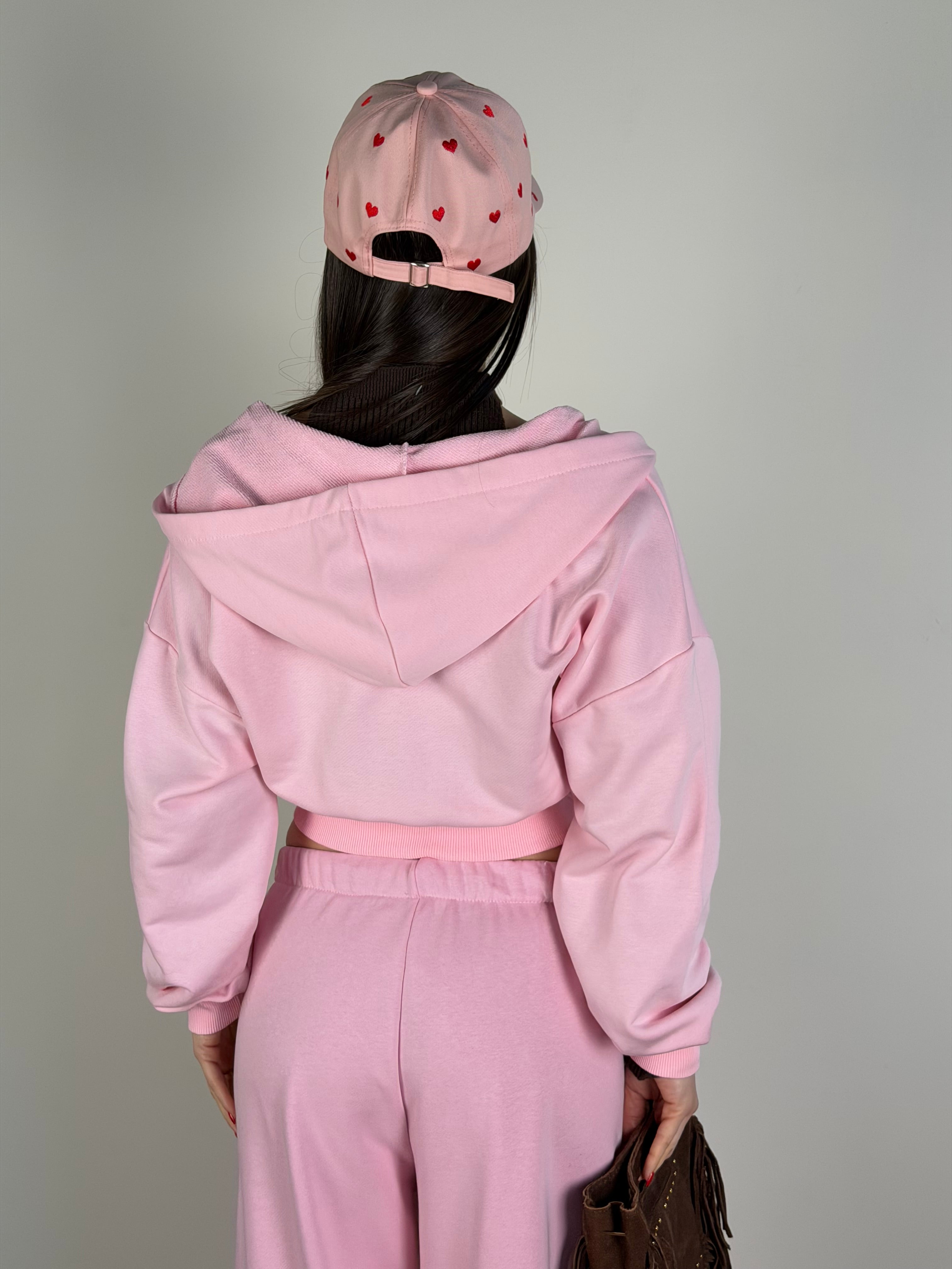 Felpa tuta sportiva City rosa