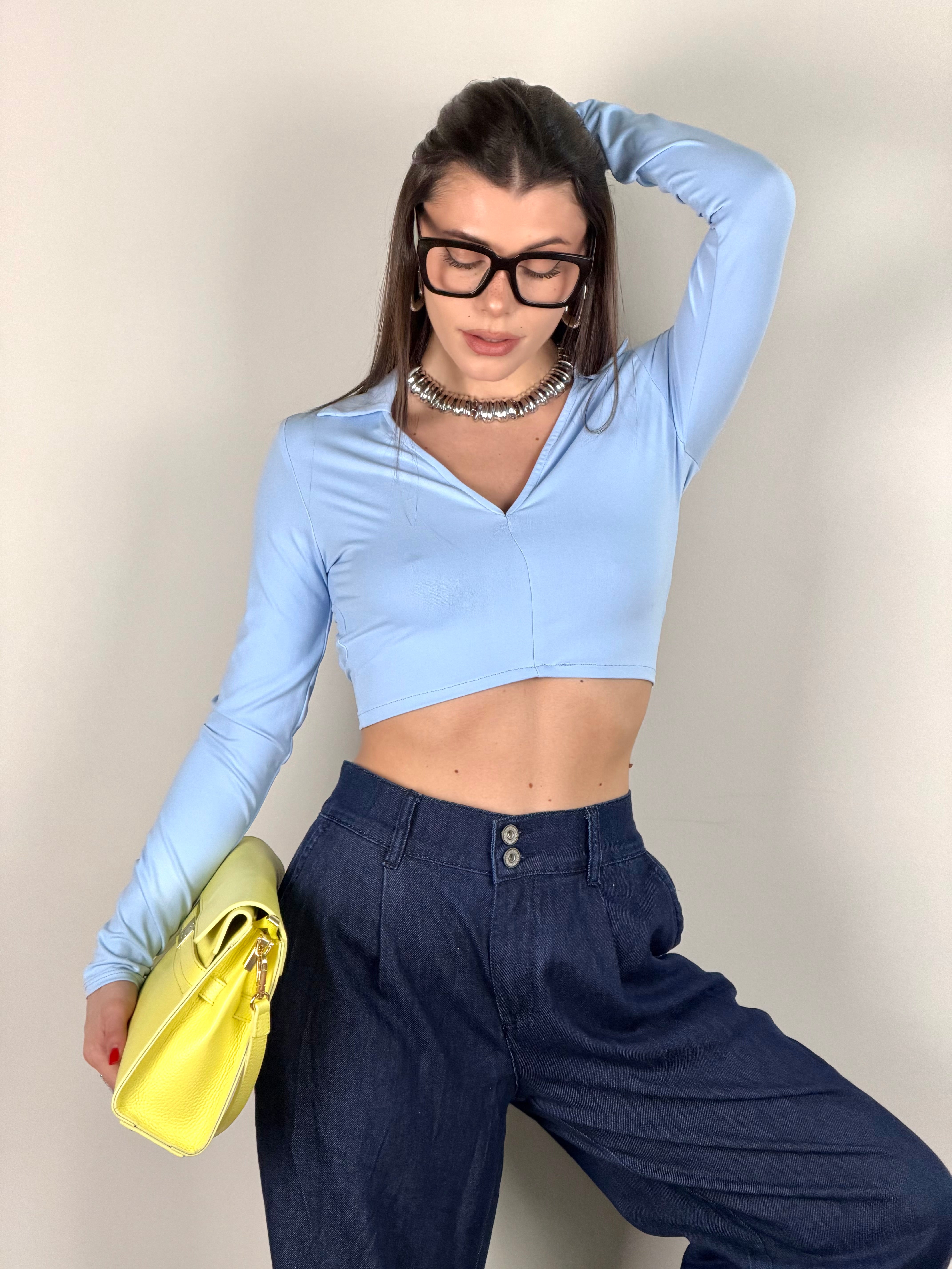 Maglia Wanda celeste