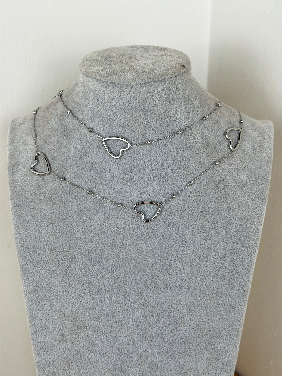 Collana doppio filo - collezione cuori