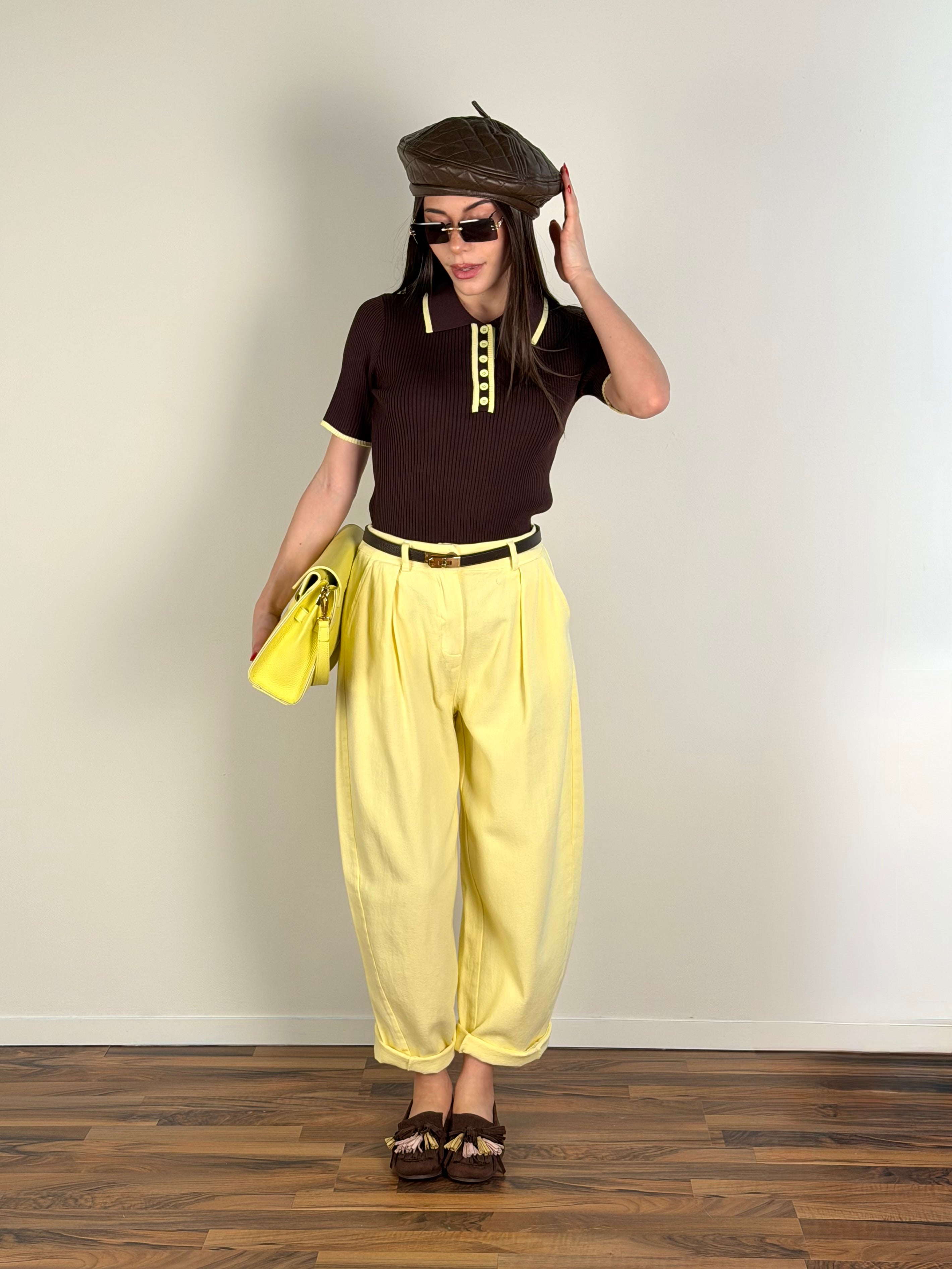 Pantalone Cipro giallo