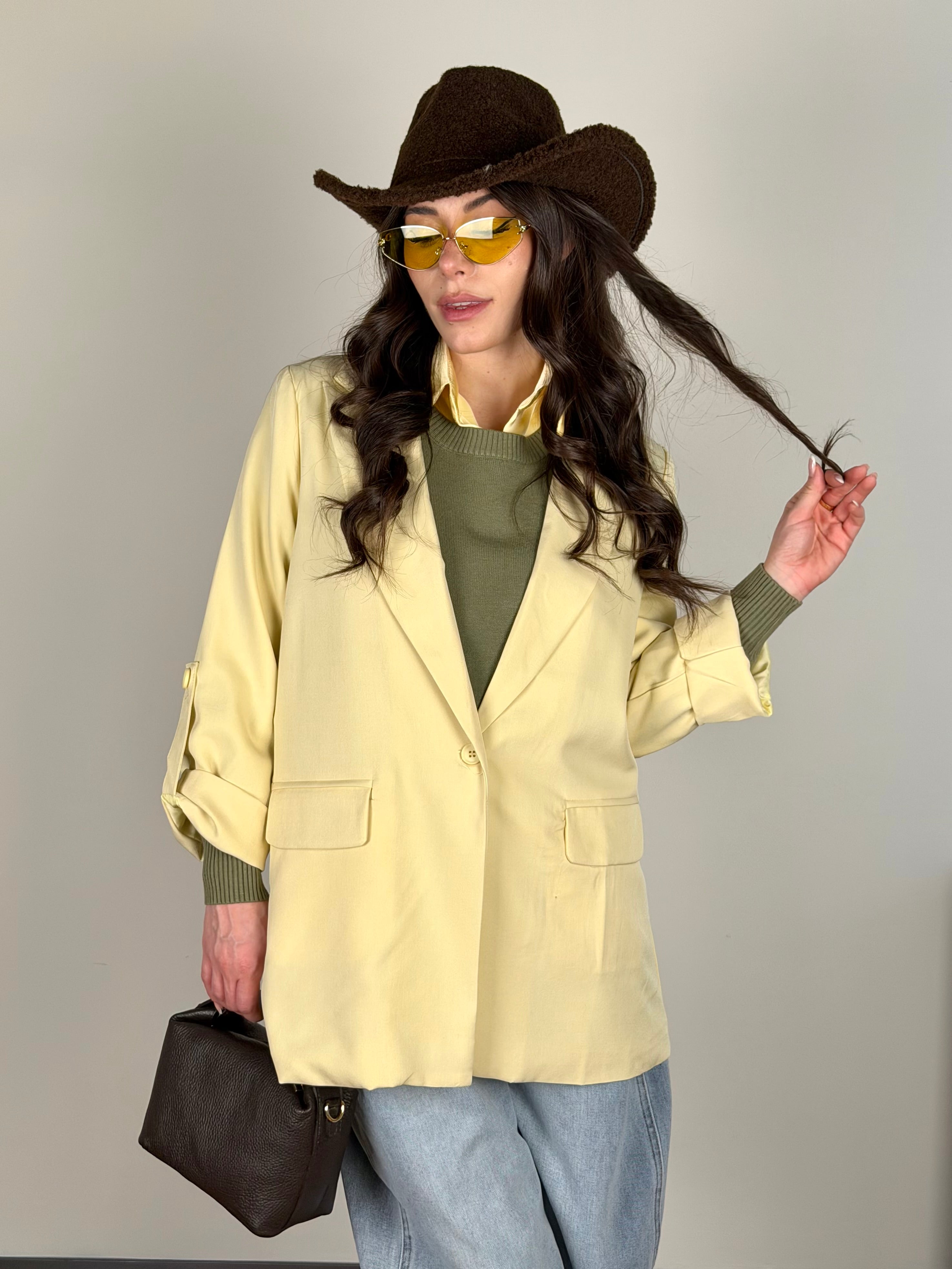 Giacca colors gialla