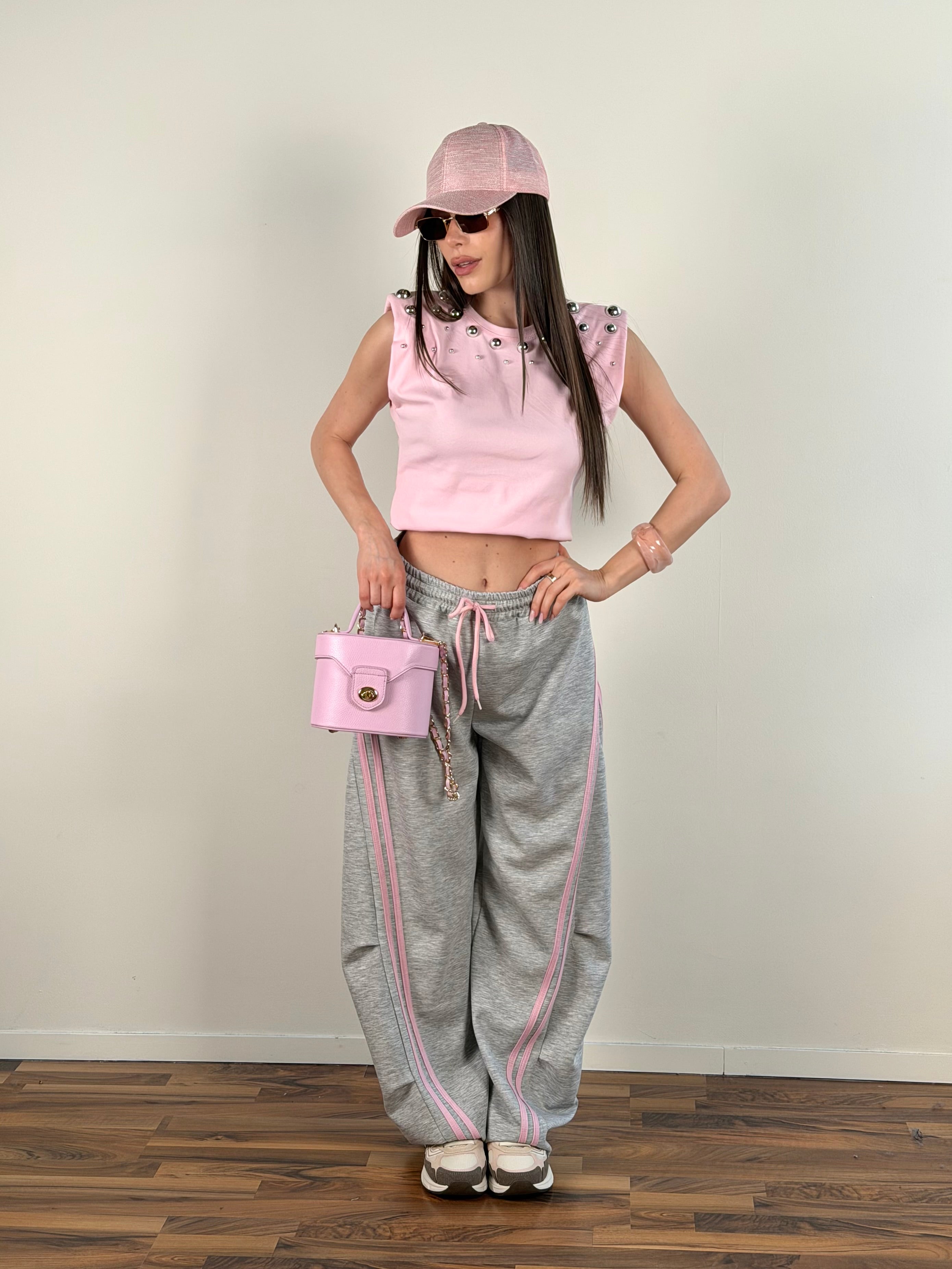 Pantalone tuta Elia grigio