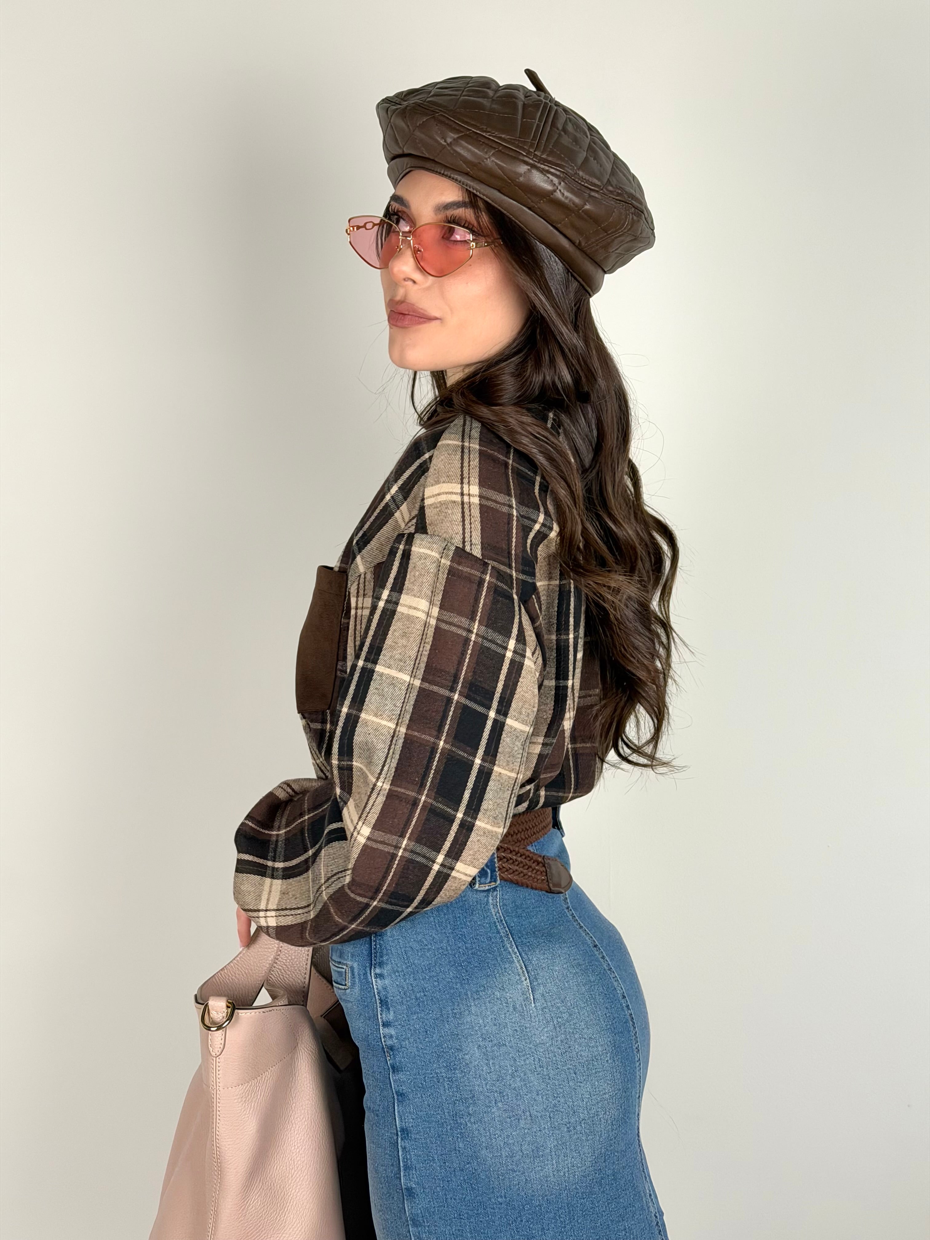 Camicia check Morgan