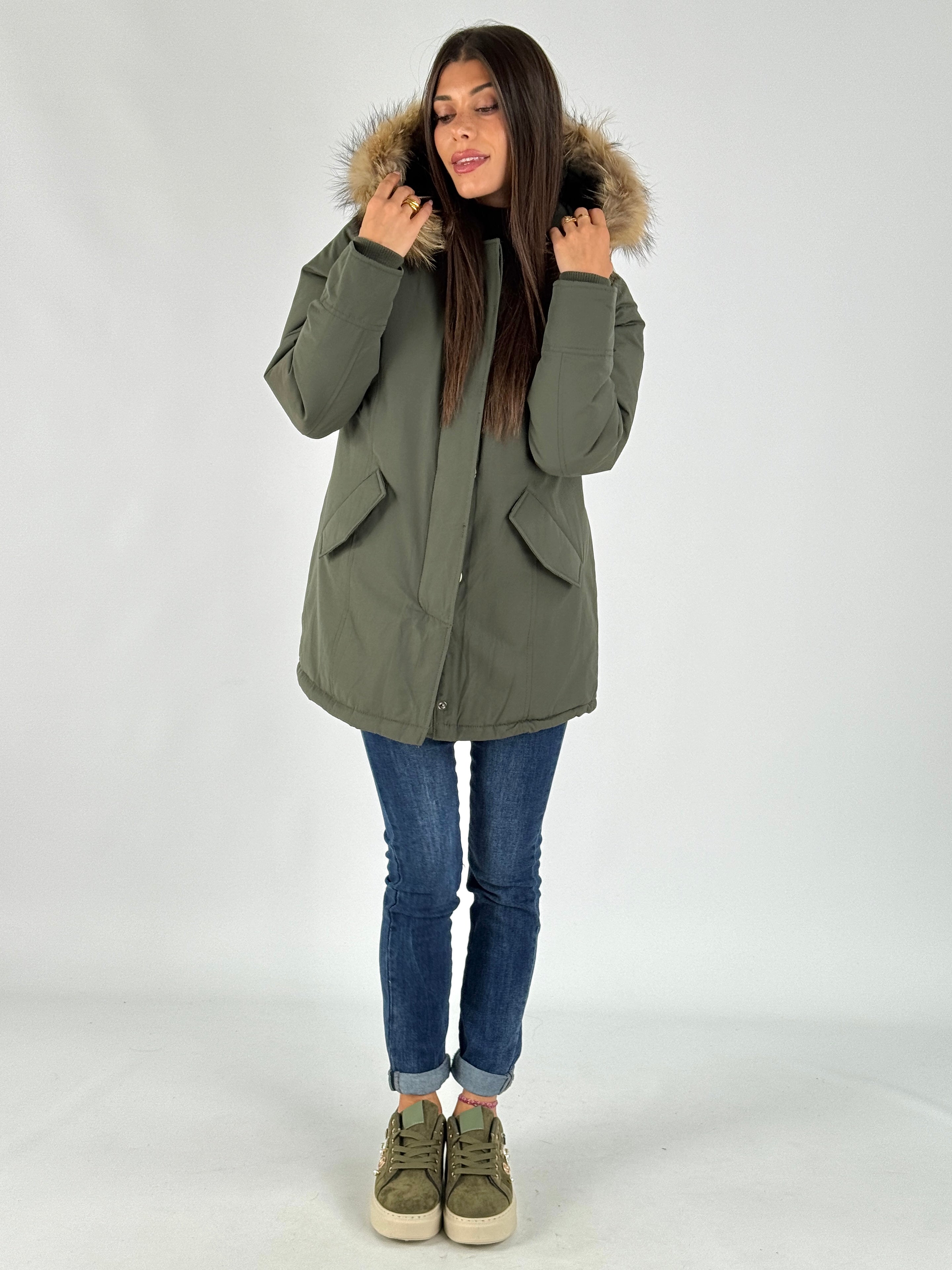 Giaccone Parka verde