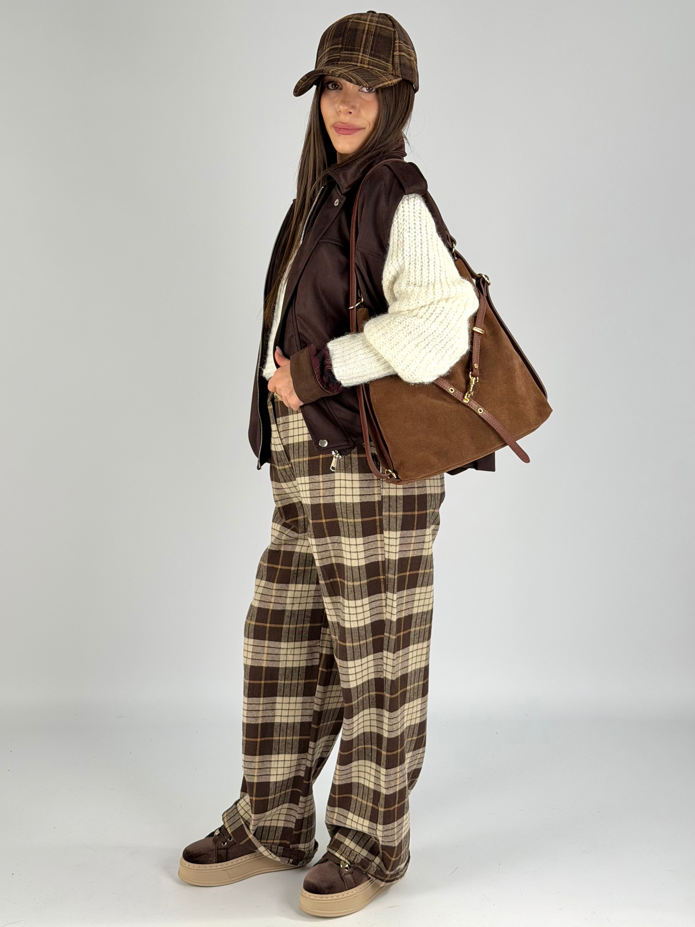 Smanicato scamosciato moro