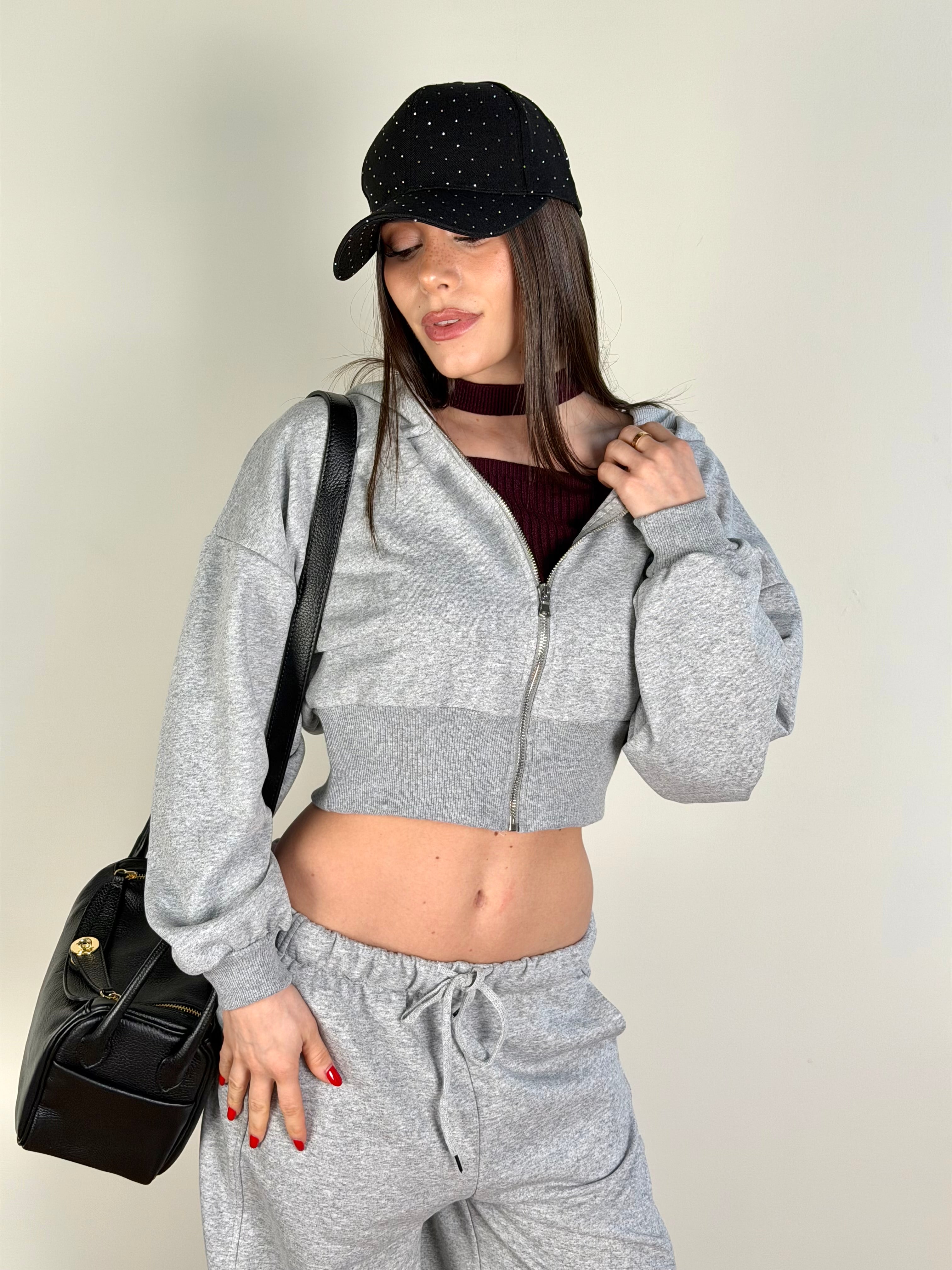 Felpa tuta sportiva City grigio