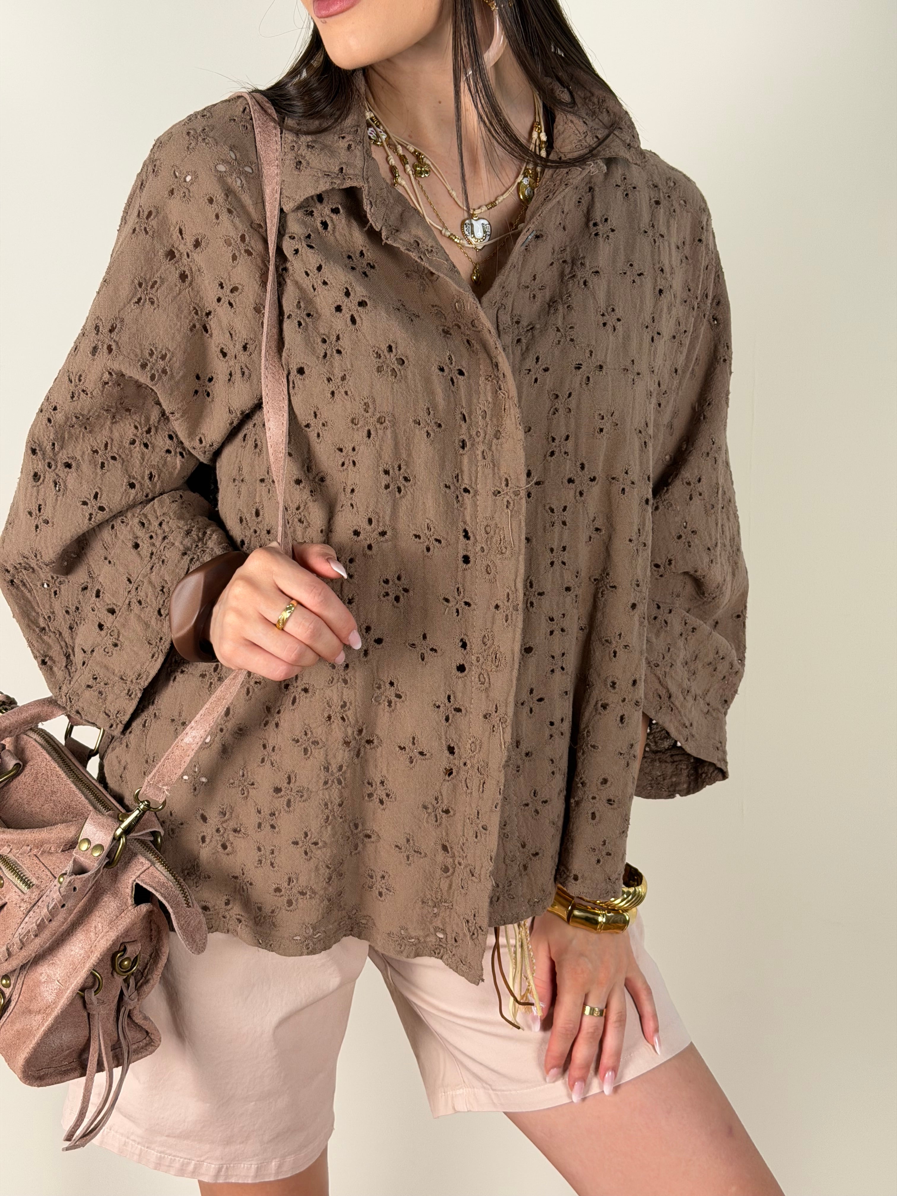 Camicia Secret tabacco