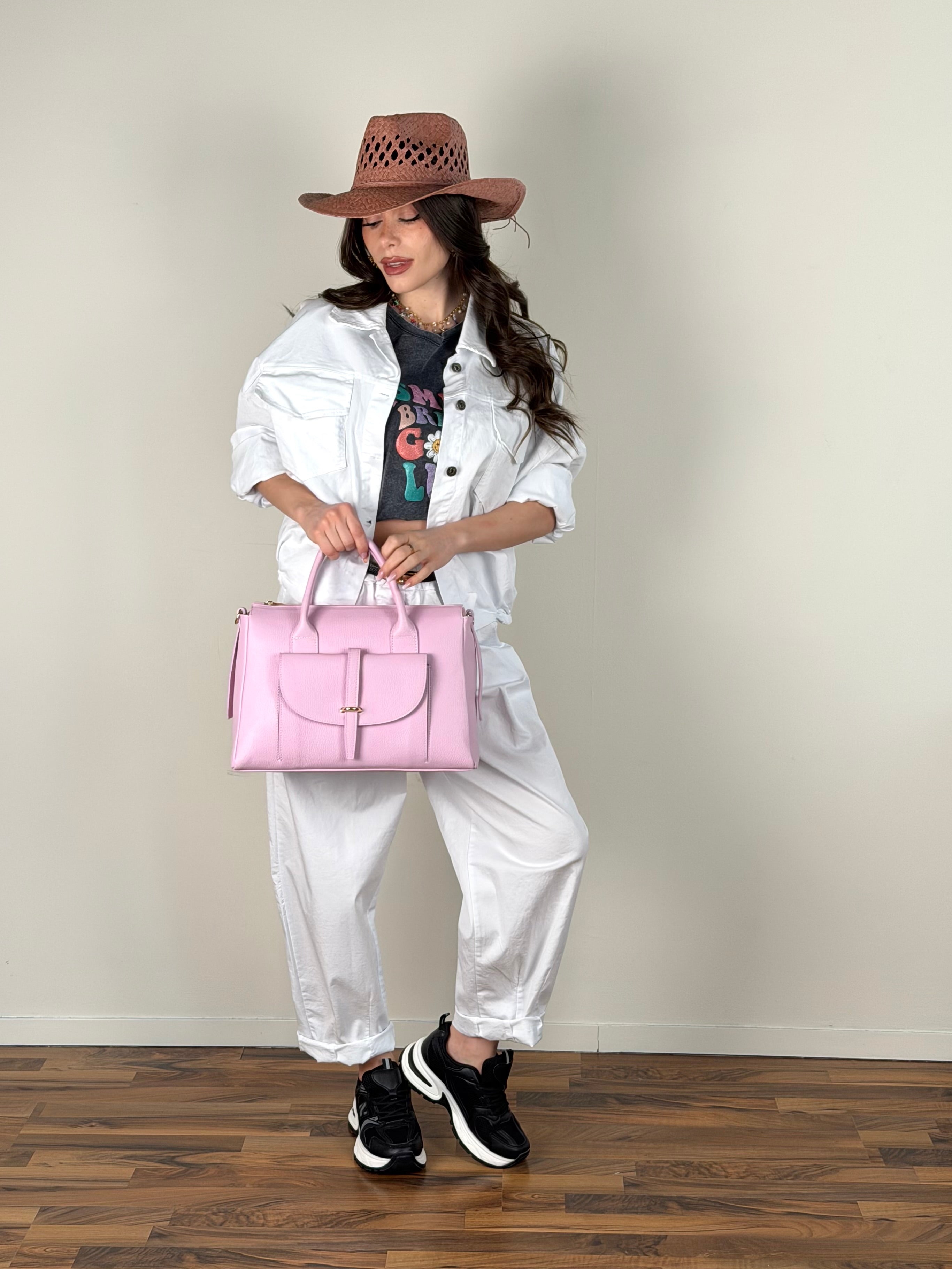 Giubbino jeans Carmen bianco
