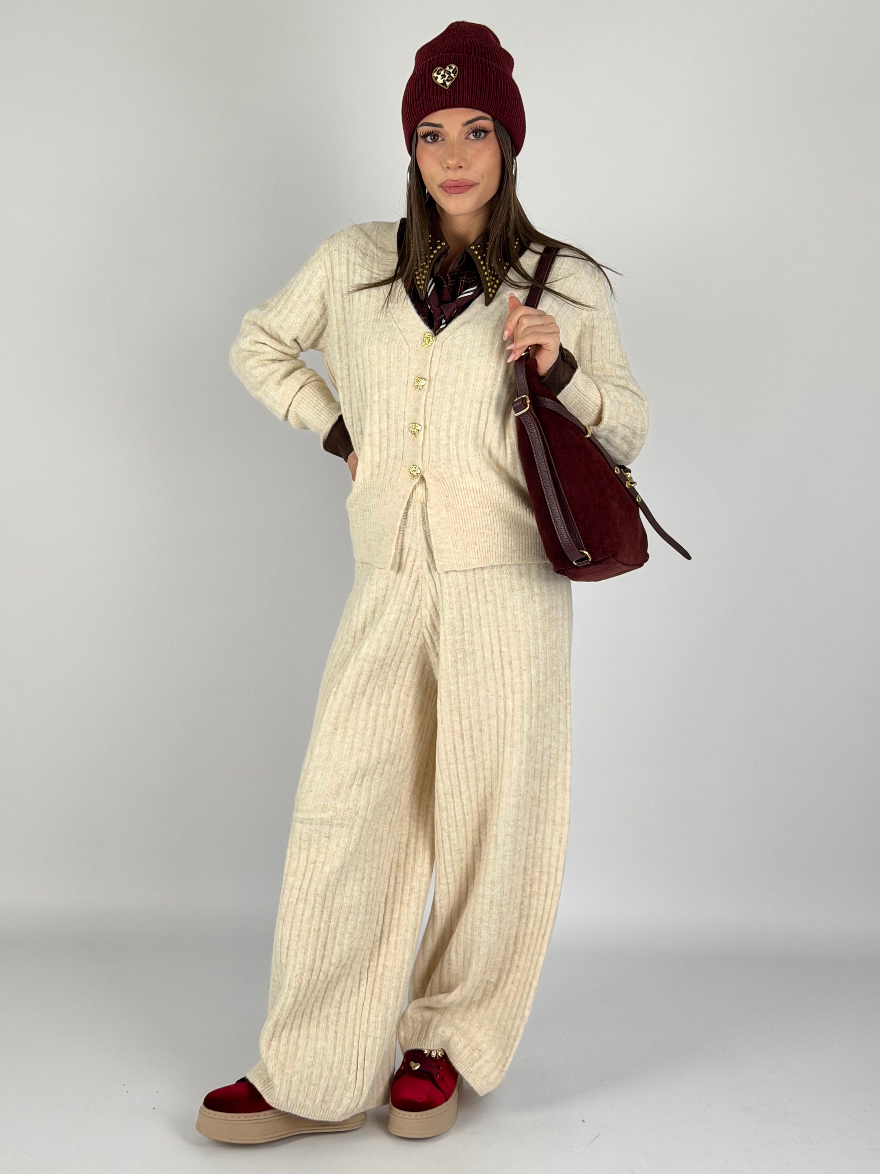 Maglia tuta sportiva Venere panna