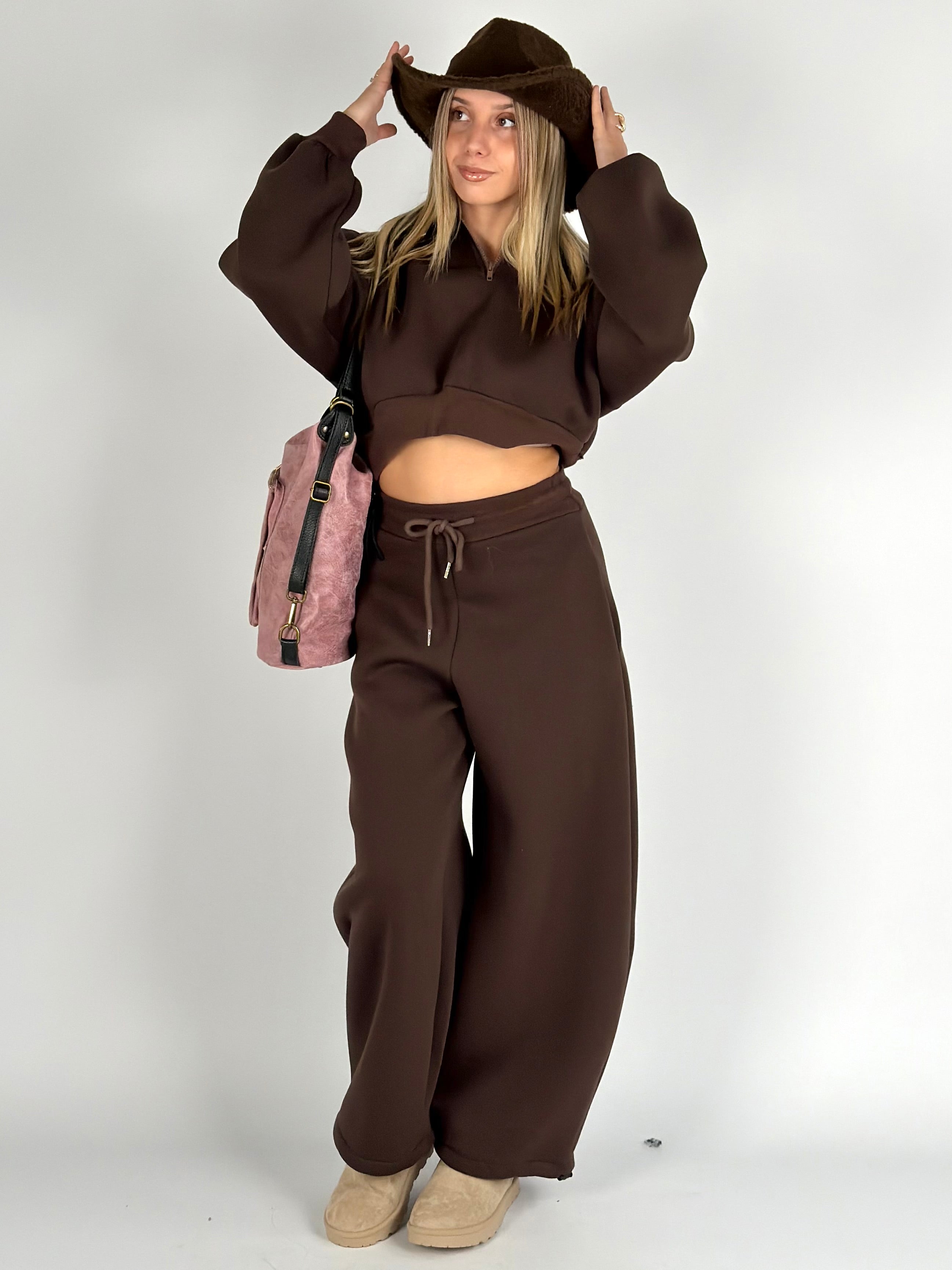 Pantalone tuta sportiva Diva moro