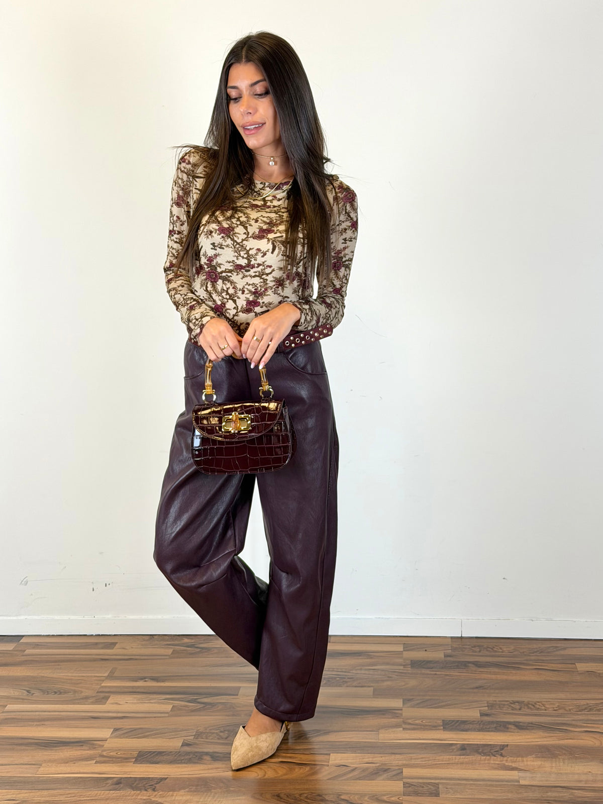 Pantalone Gotico bordeaux