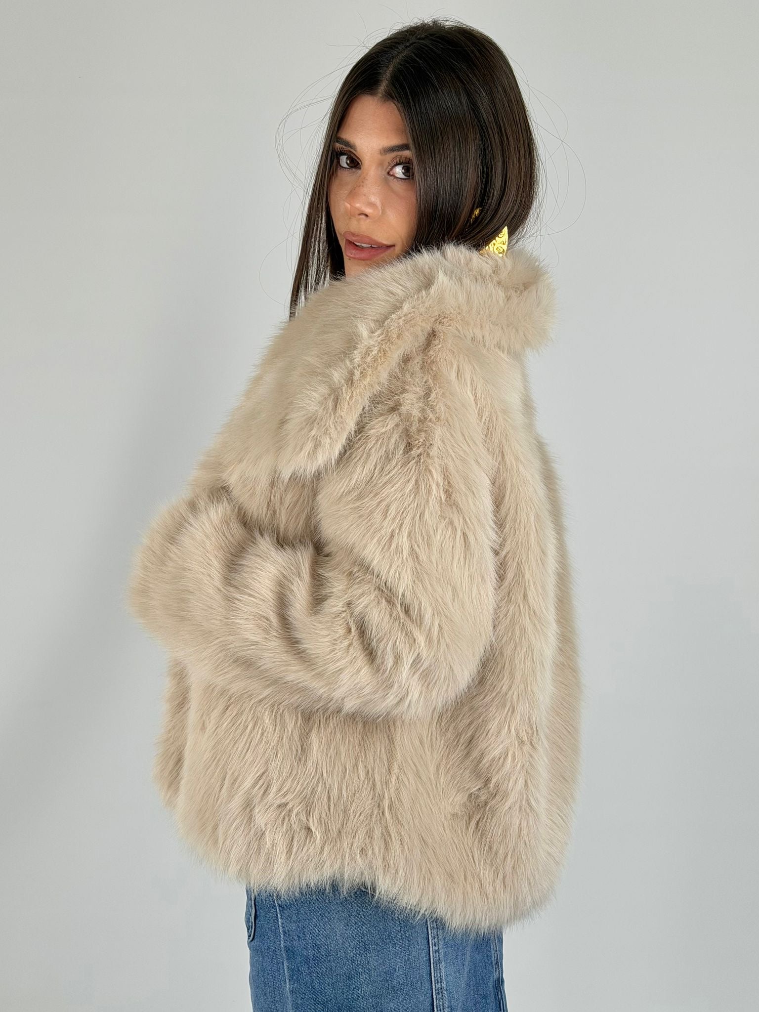 Pelliccia Gemma beige