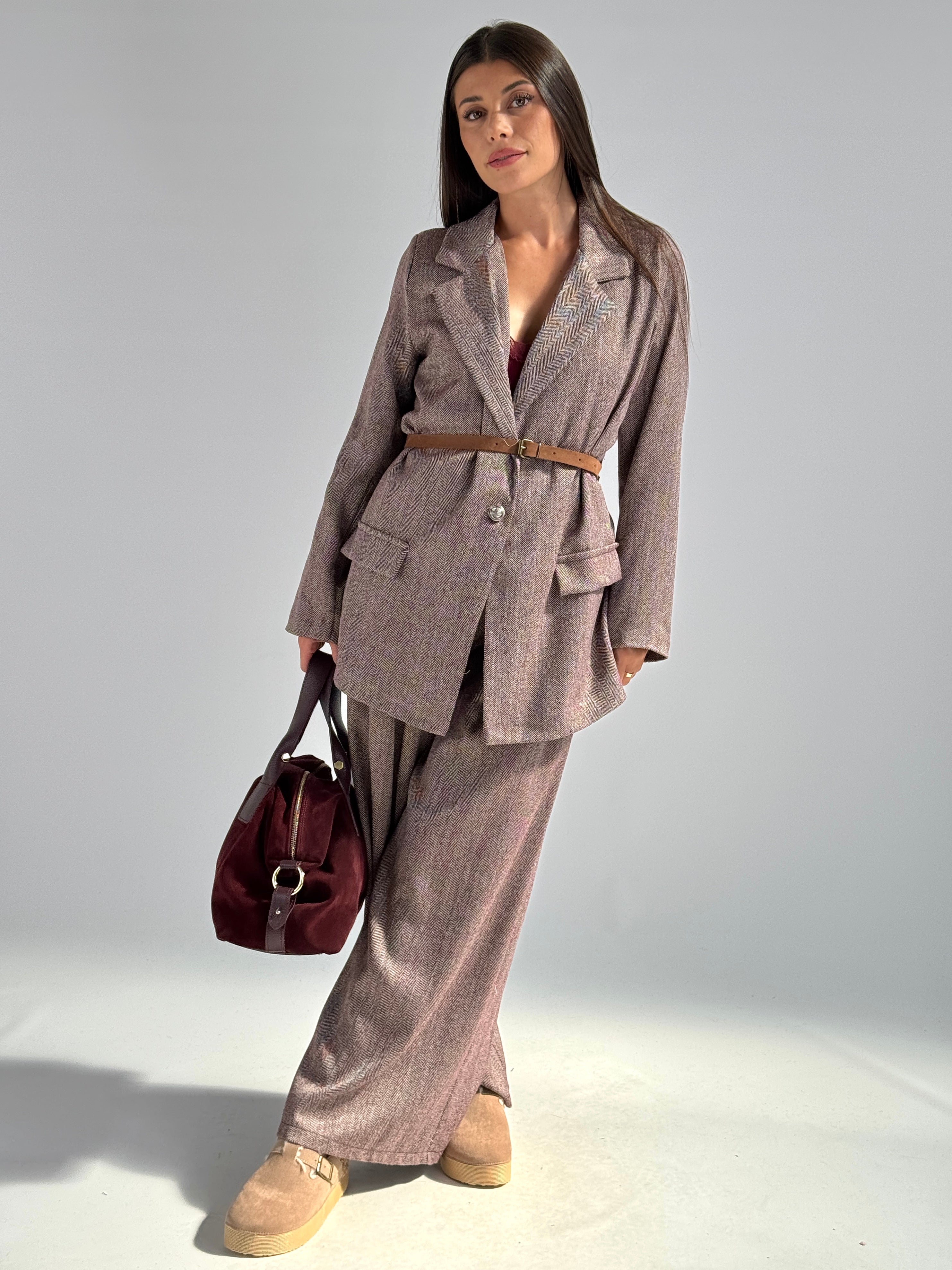 Giacca completo Mary bordeaux