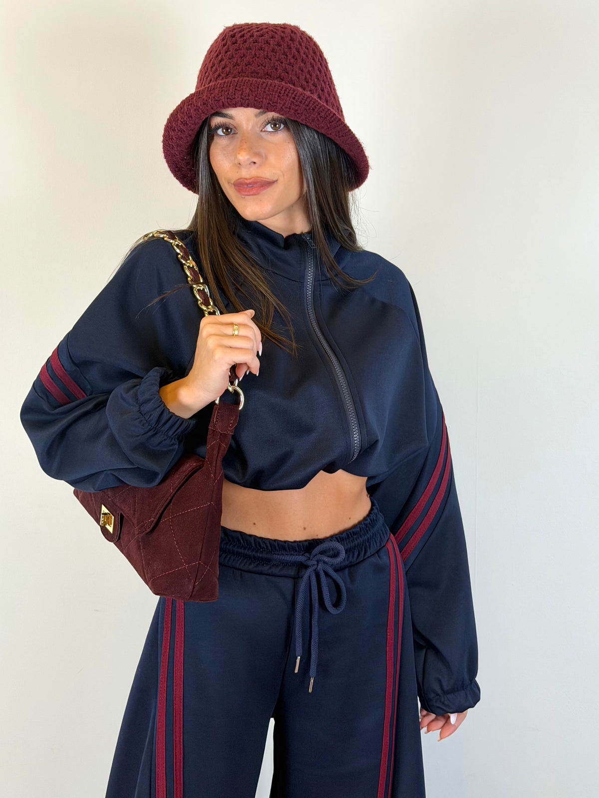 Felpa tuta Yasmine blu