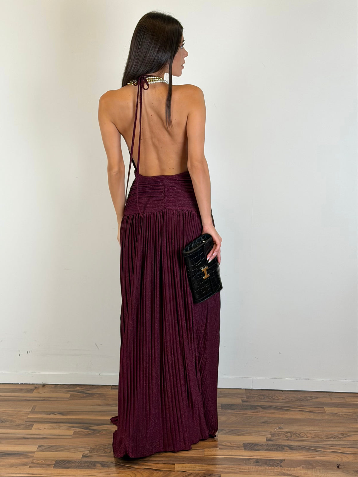 Abito Elegant Night bordeaux