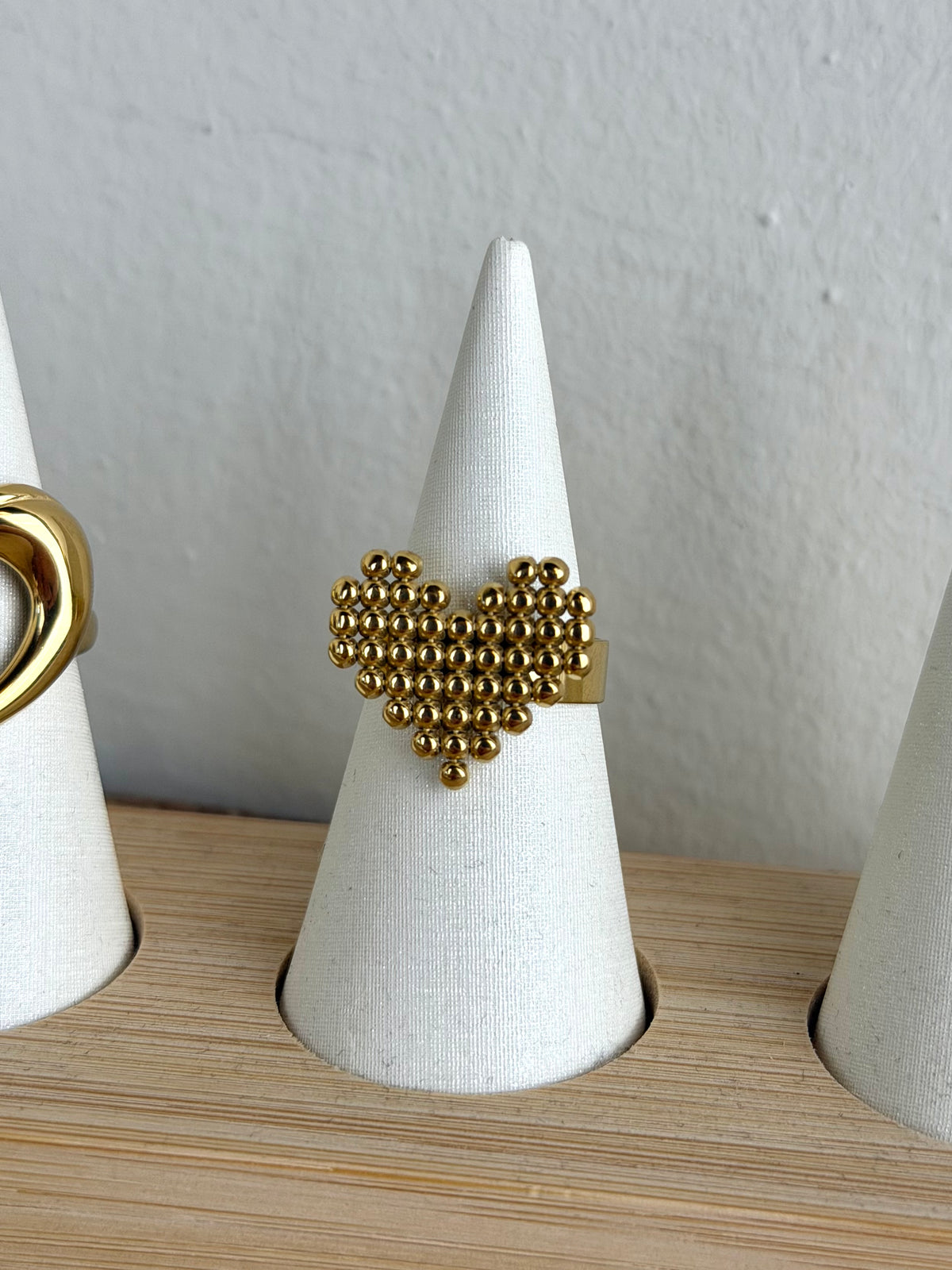 Anello cuore pixel - collezione cuori