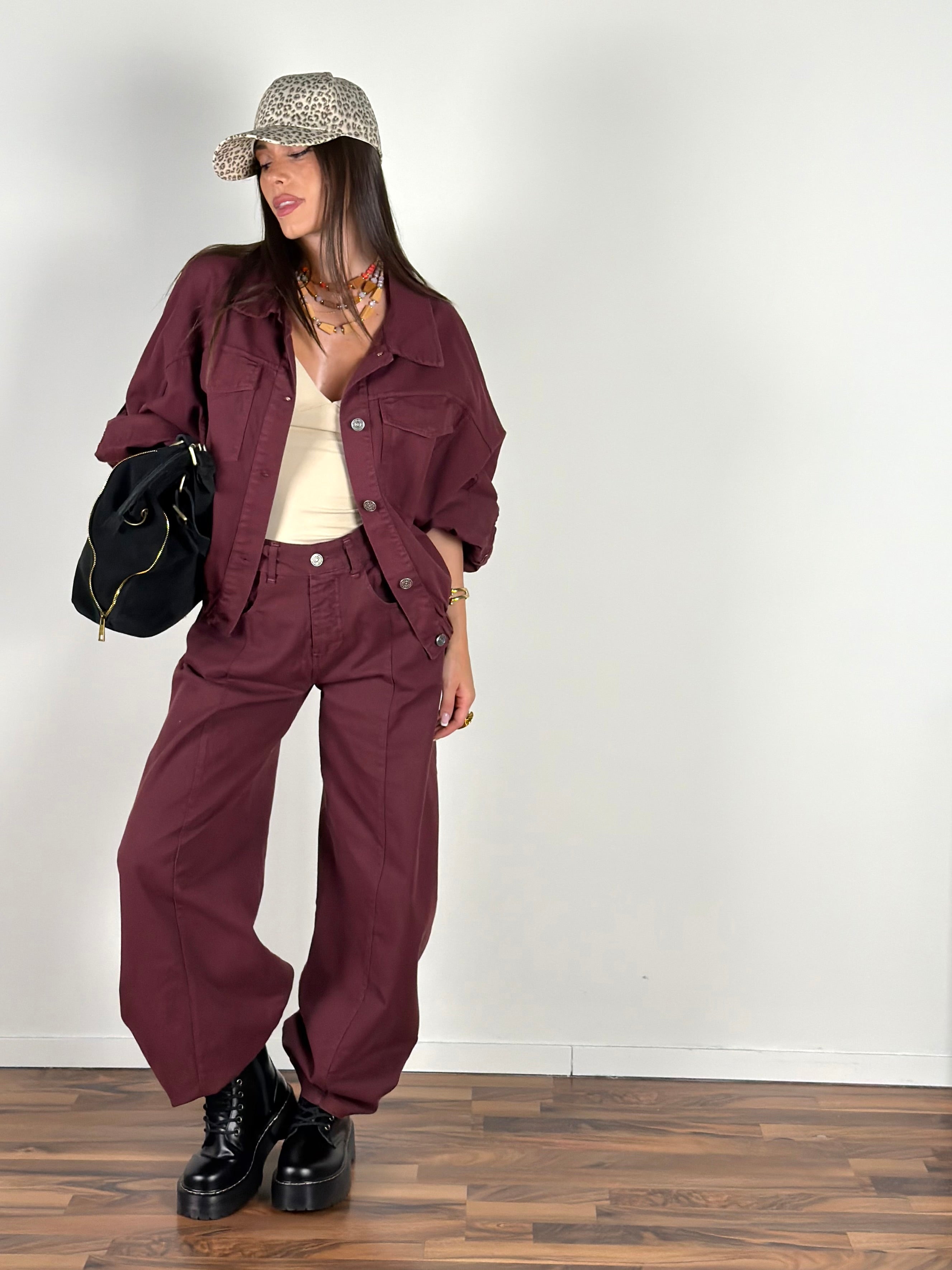 Giubbino Yvon bordeaux