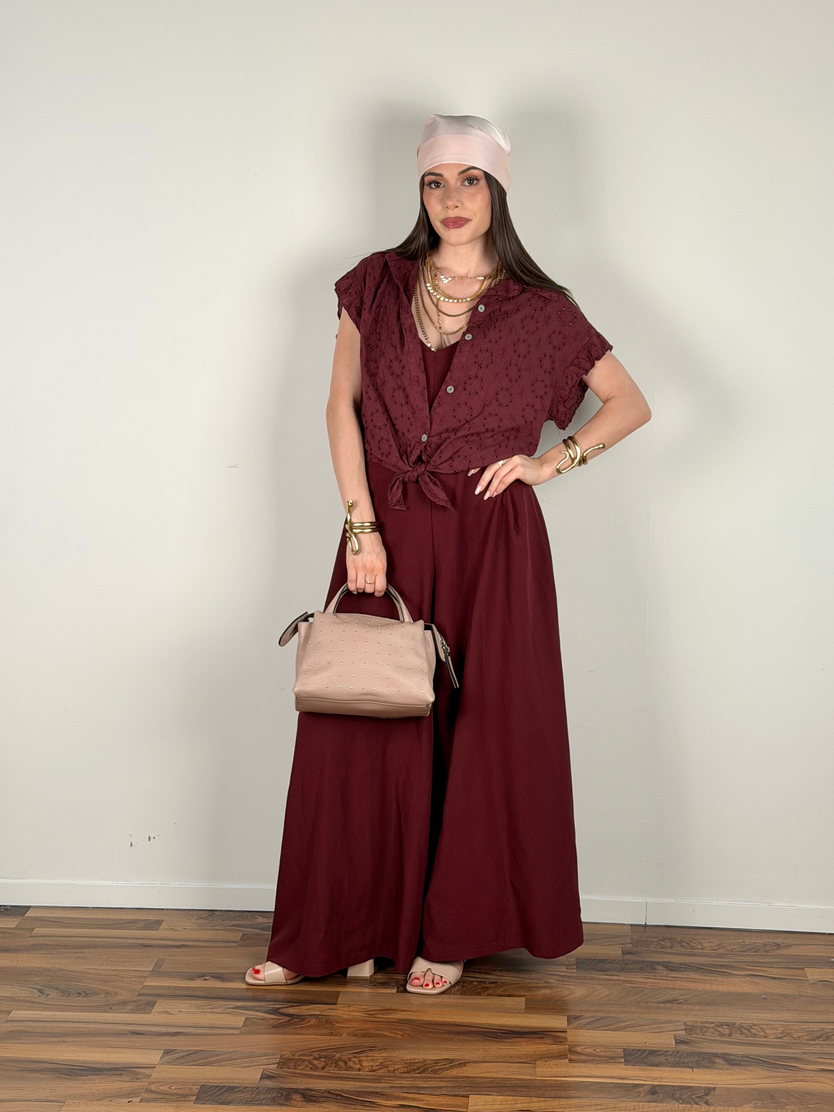 Camicia Siria bordeaux