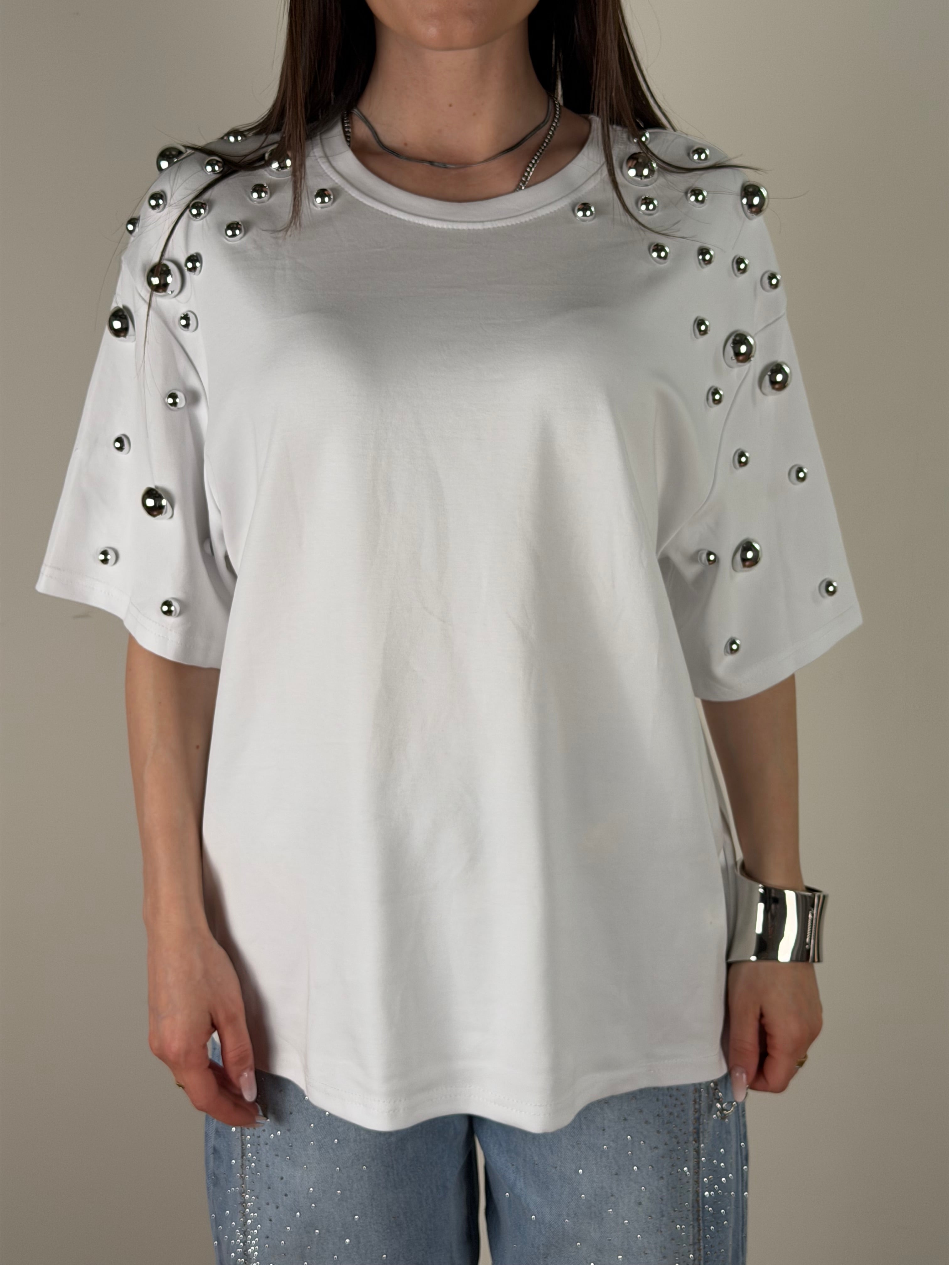 T-shirt Sun bianca