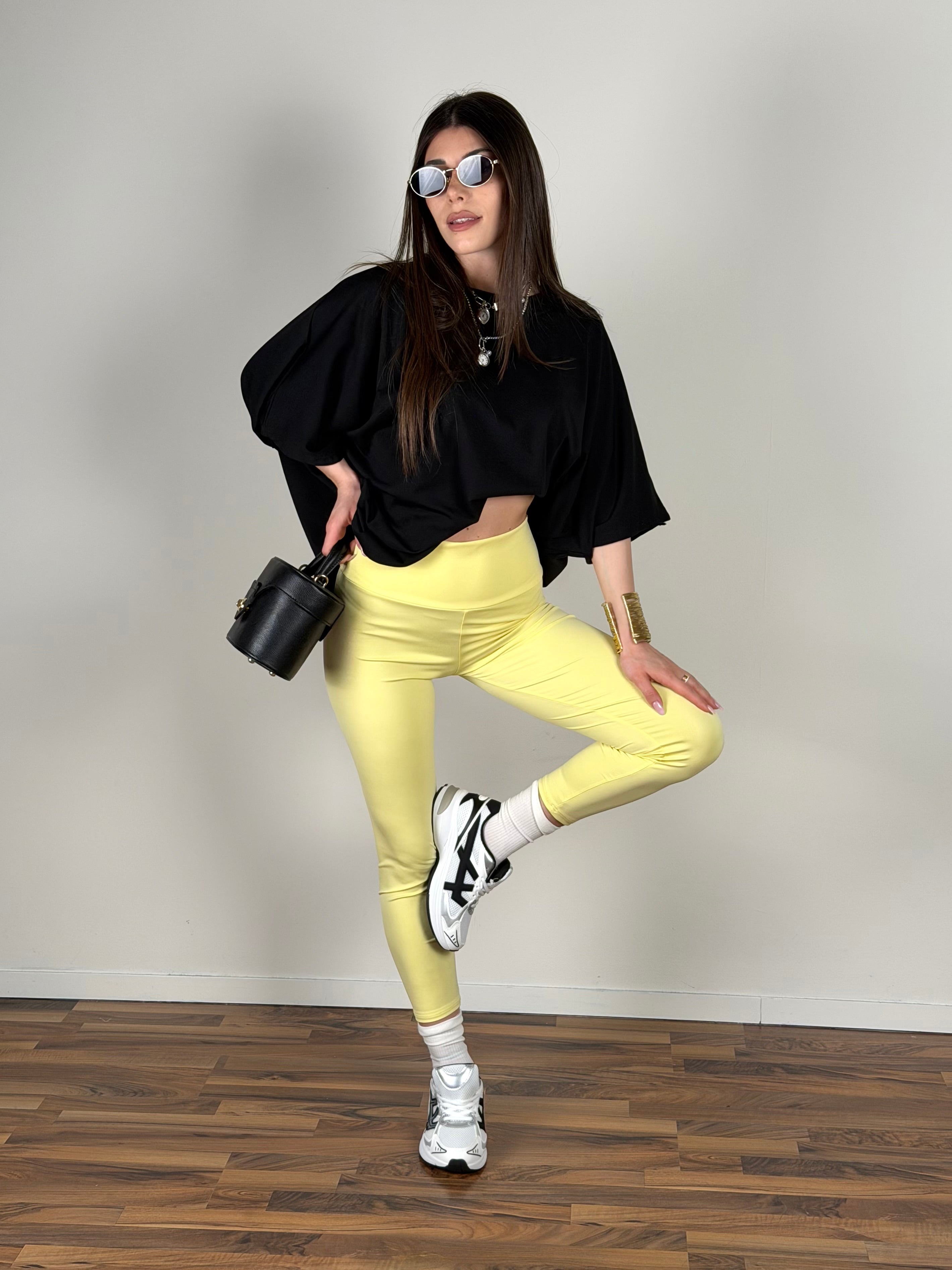 Leggins street giallo