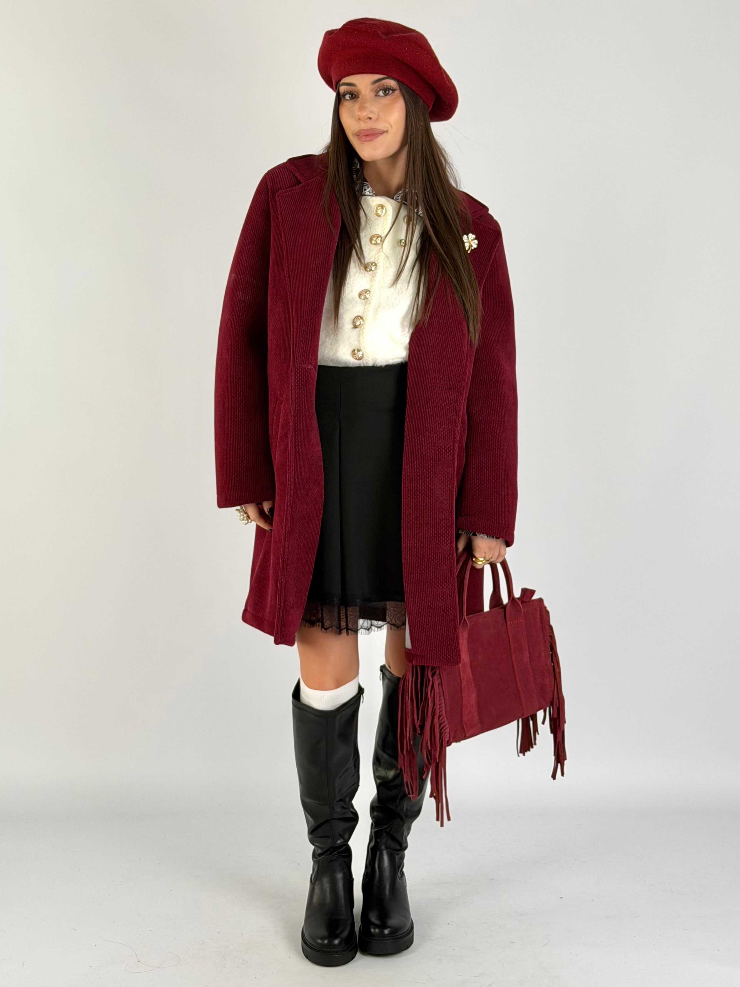 Cappotto Billy bordeaux