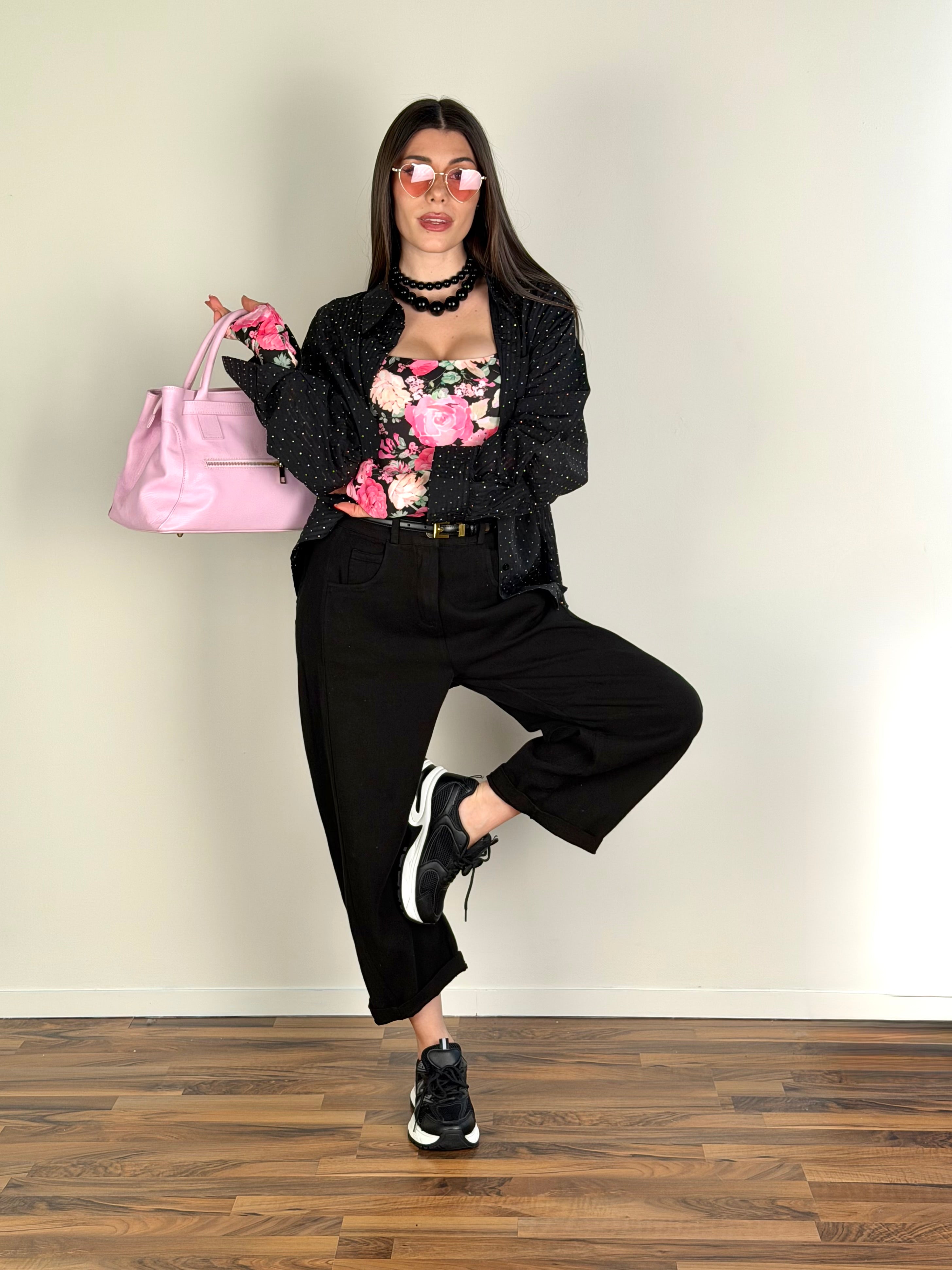 Camicia Zirconia nero