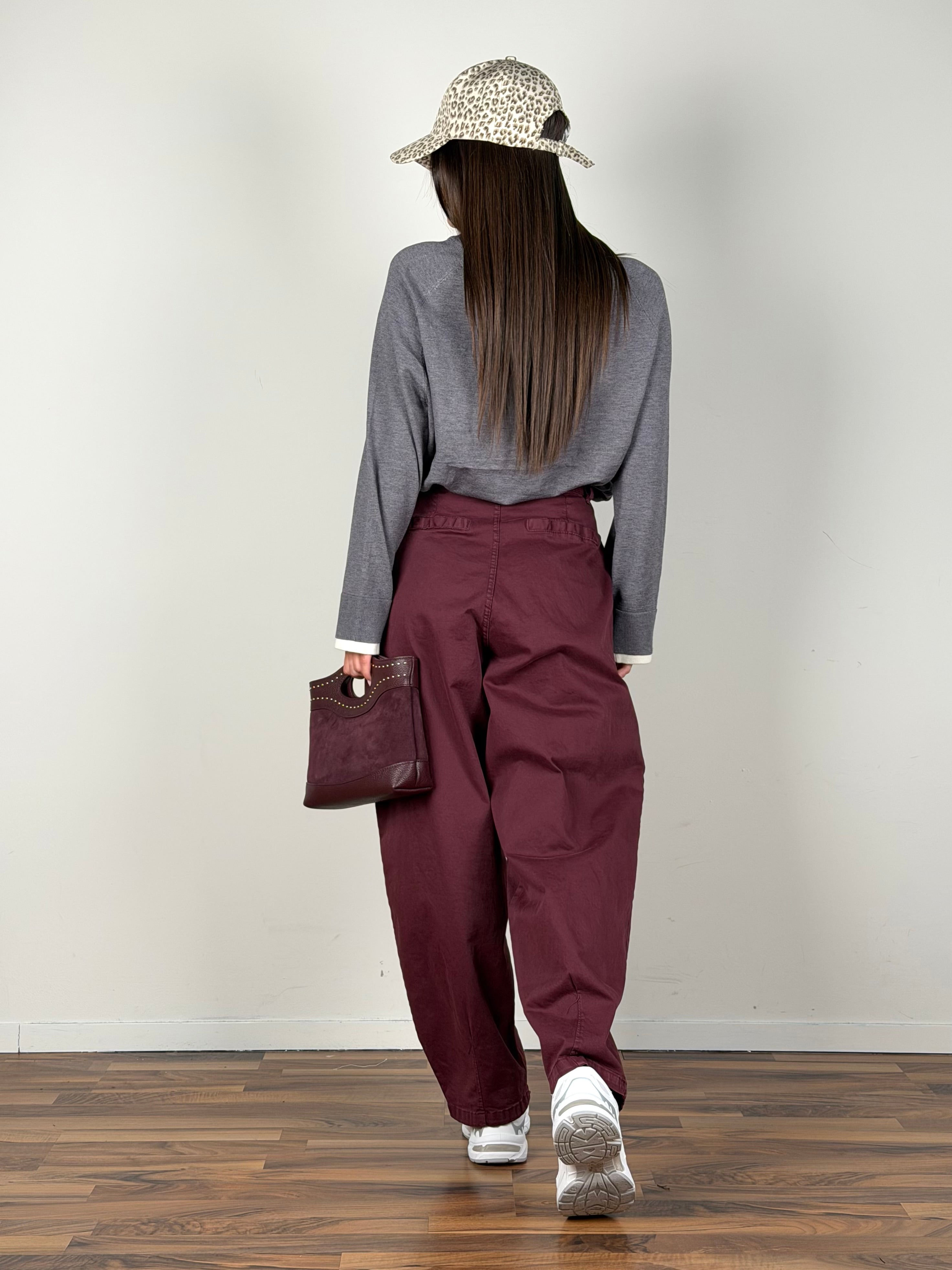 Jeans Corinne bordeaux