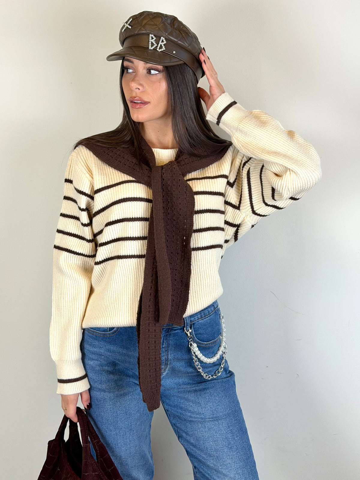 Maglia Pearl beige