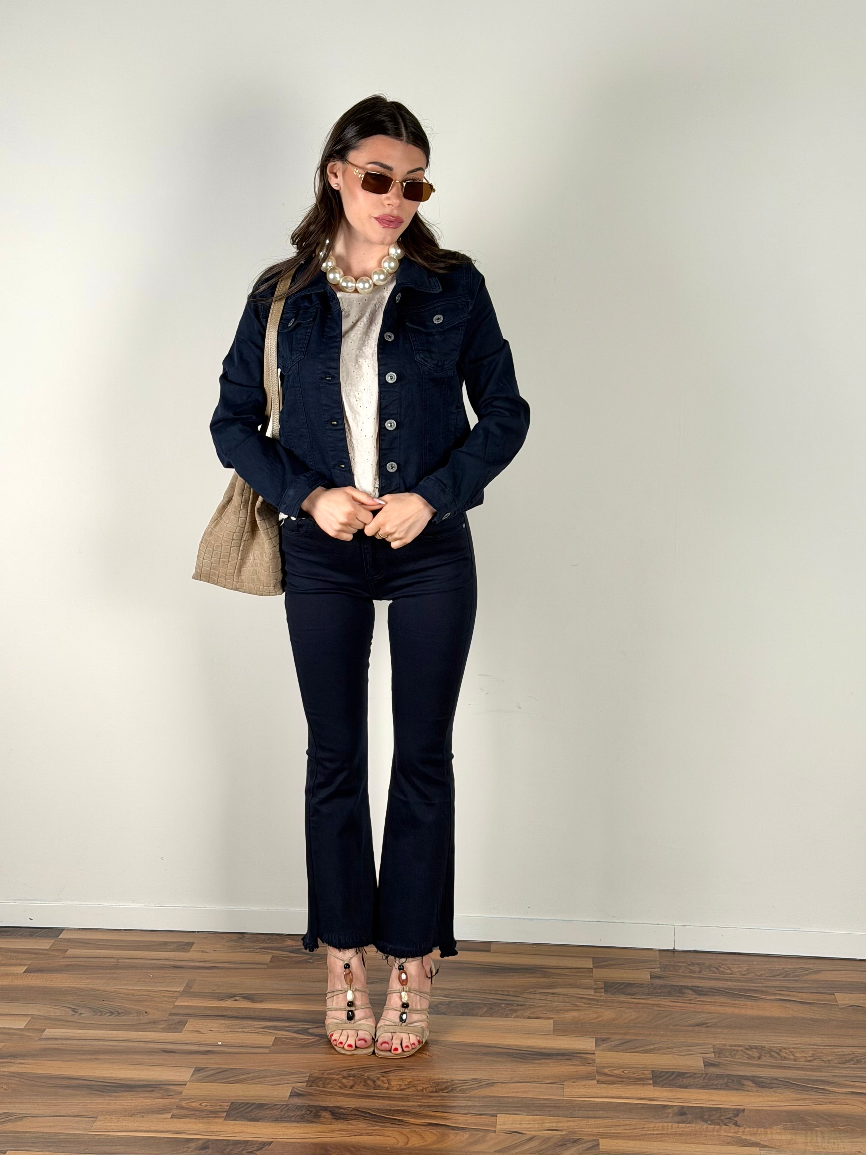 Giubbino jeans Spring blu