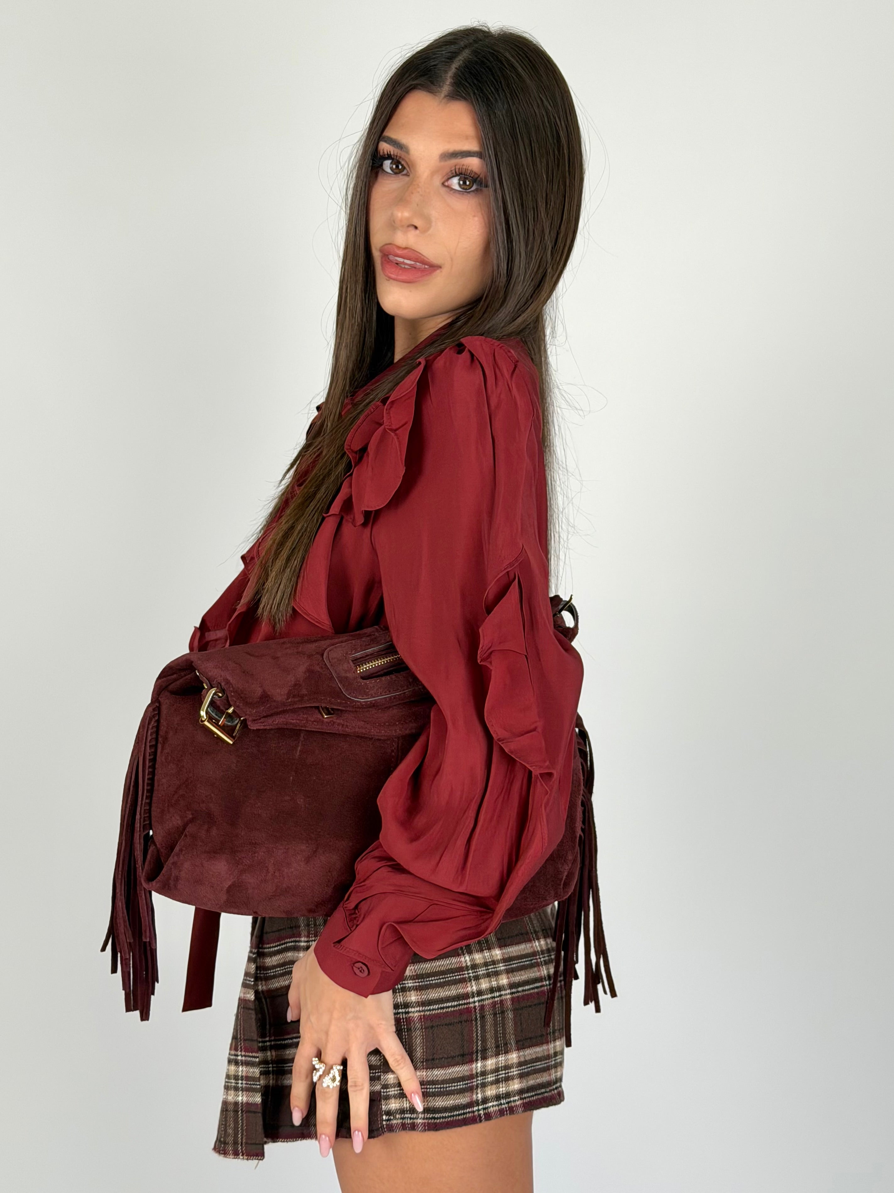 Camicia Linda bordeaux