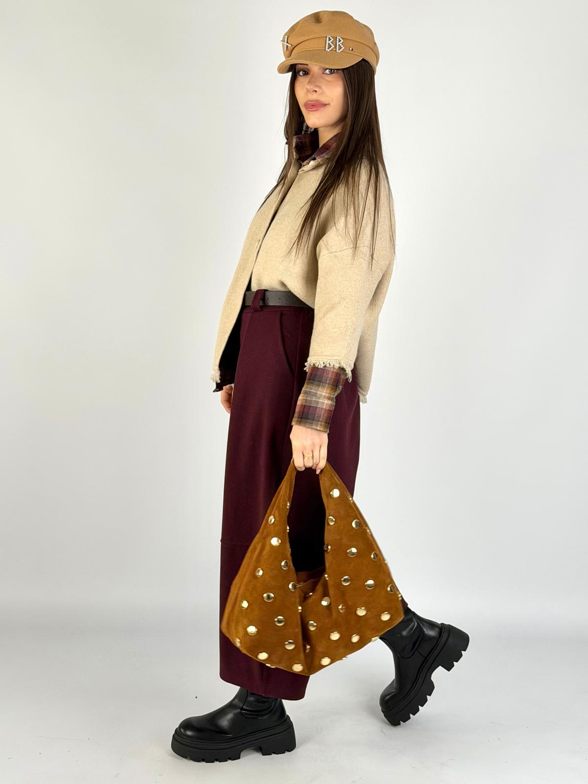 Pantalone Mulan bordeaux