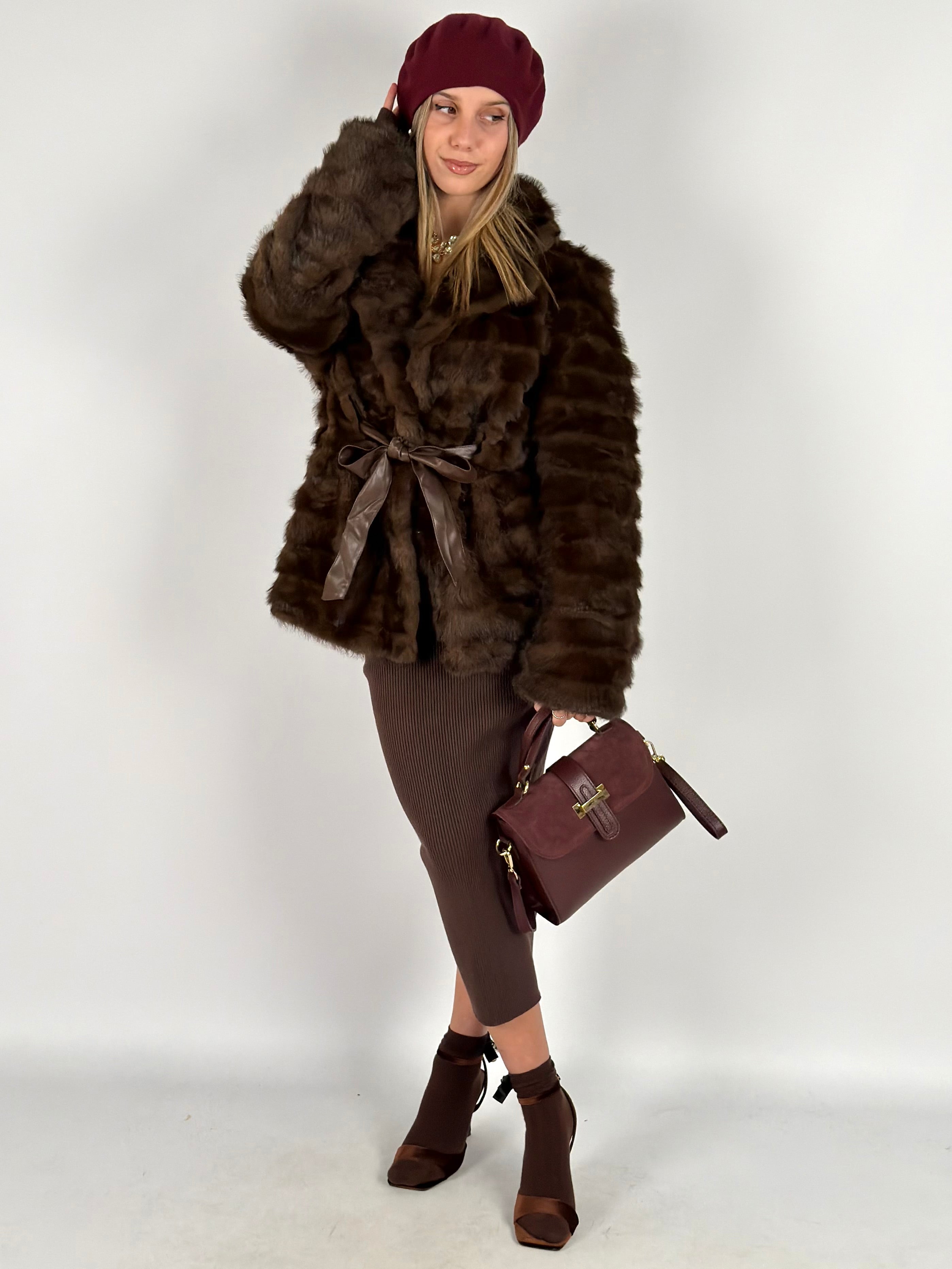 Pelliccia Rihanna moro