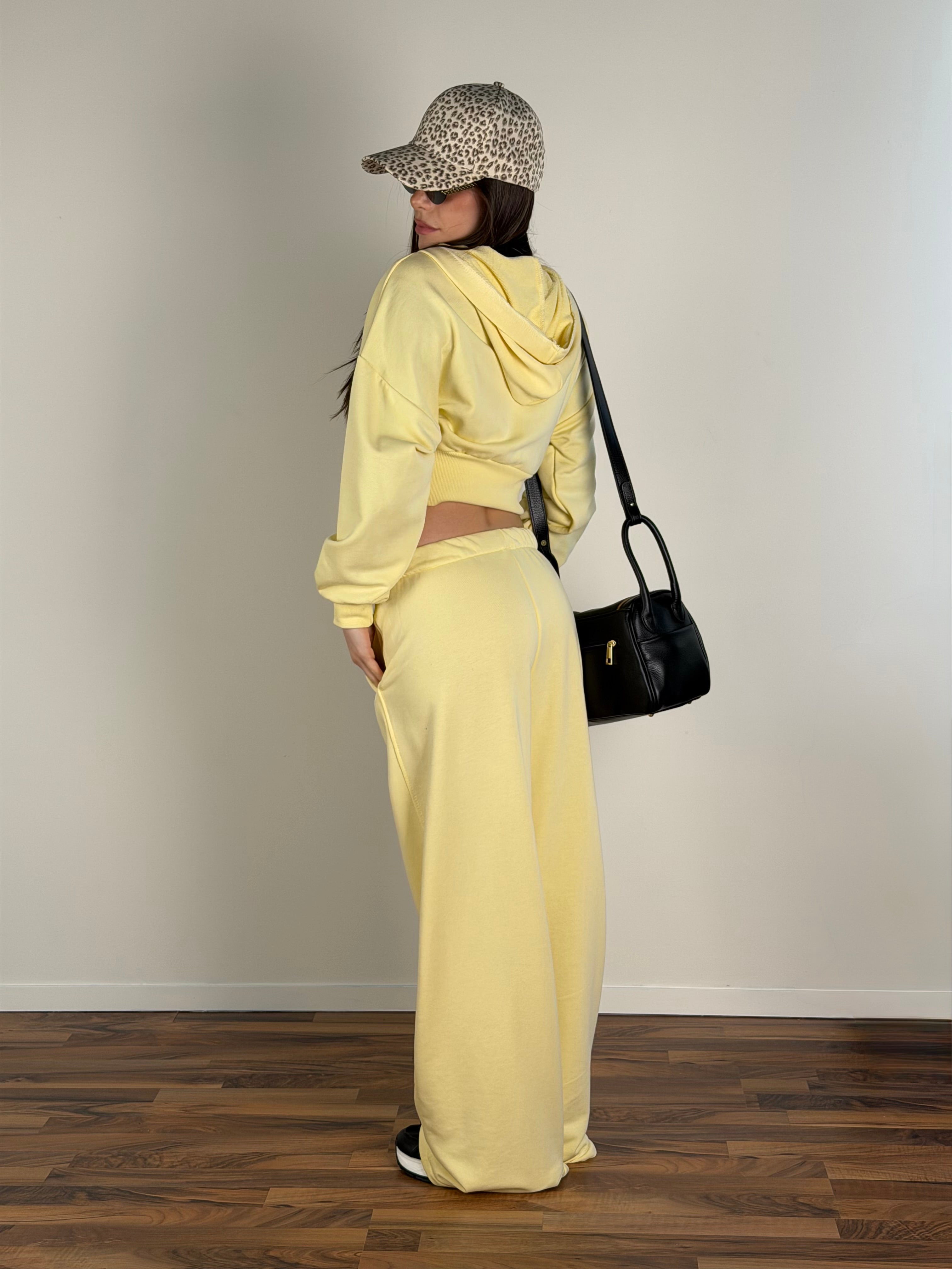 Felpa tuta sportiva City gialla