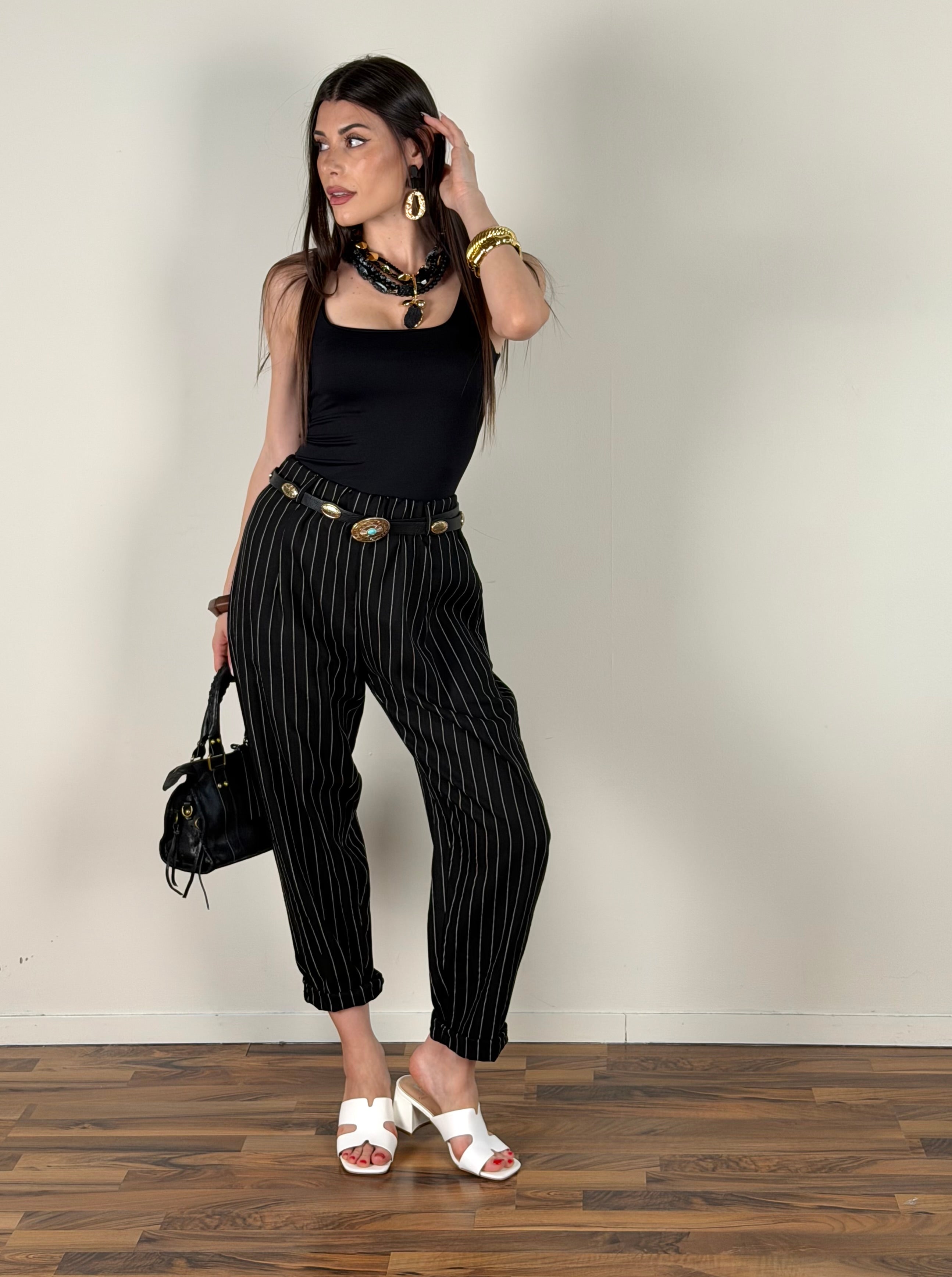 Pantalone David nero