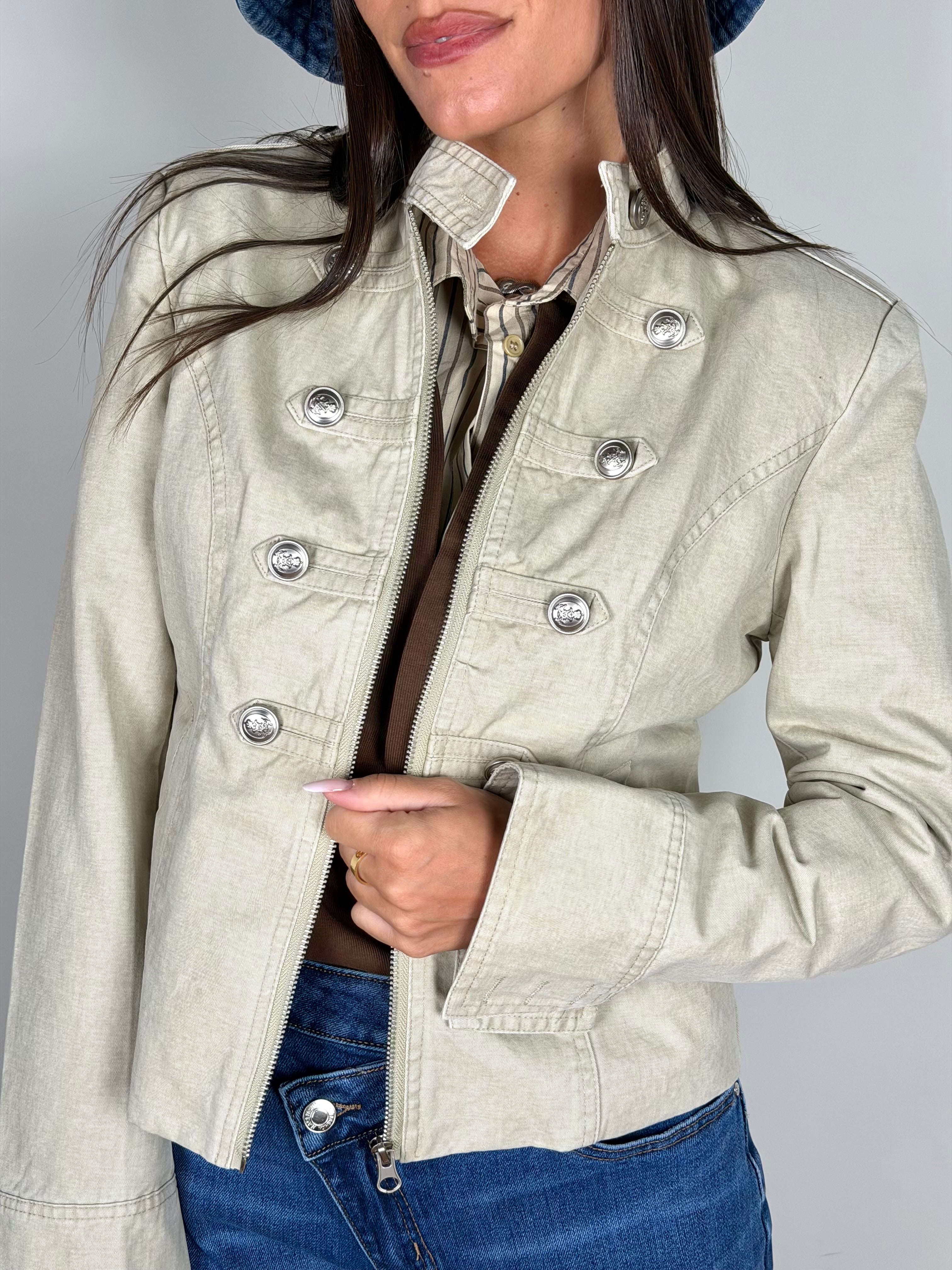 Giubbino jeans Giselle beige