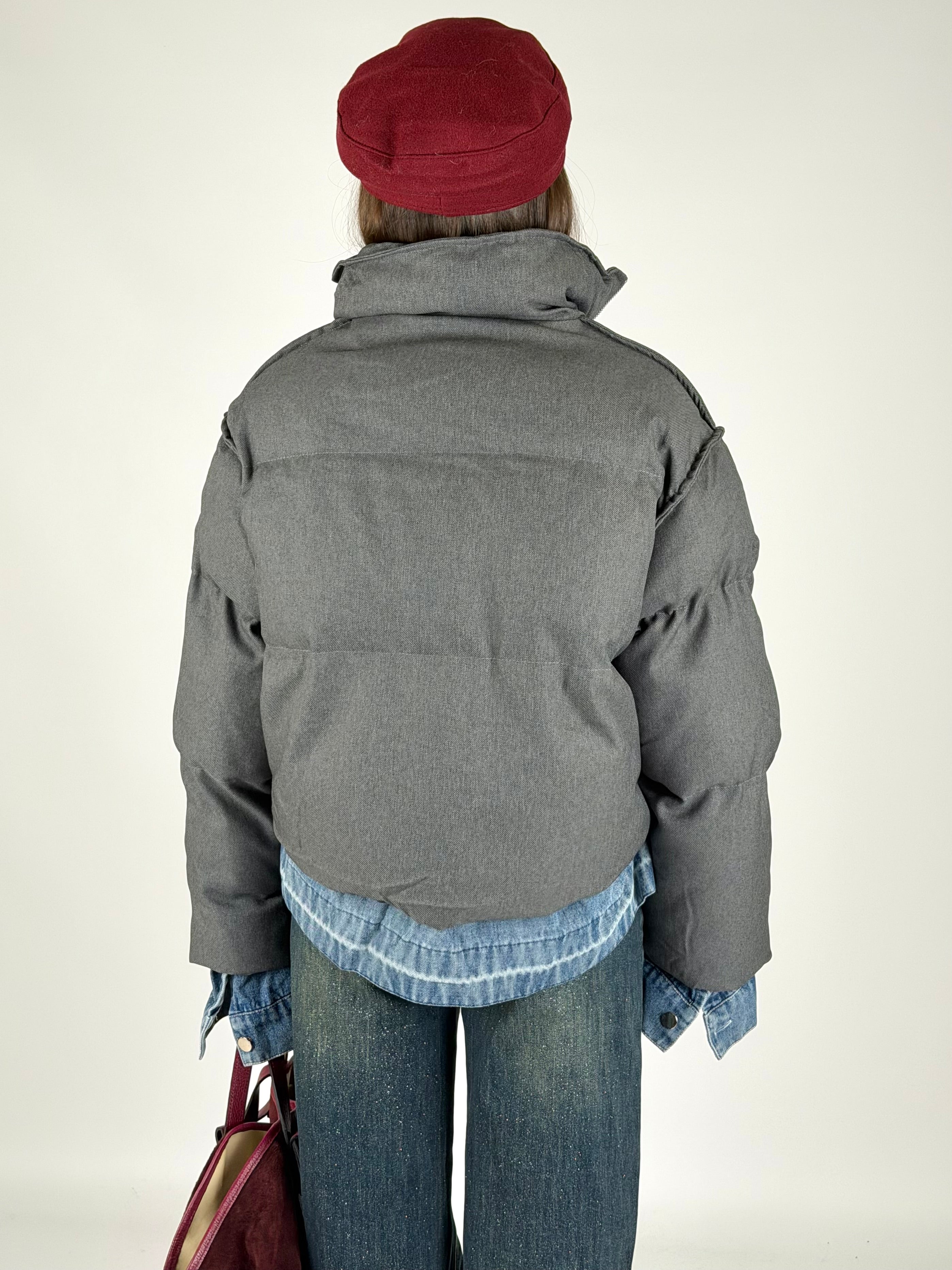 Piumino Mabel grigio