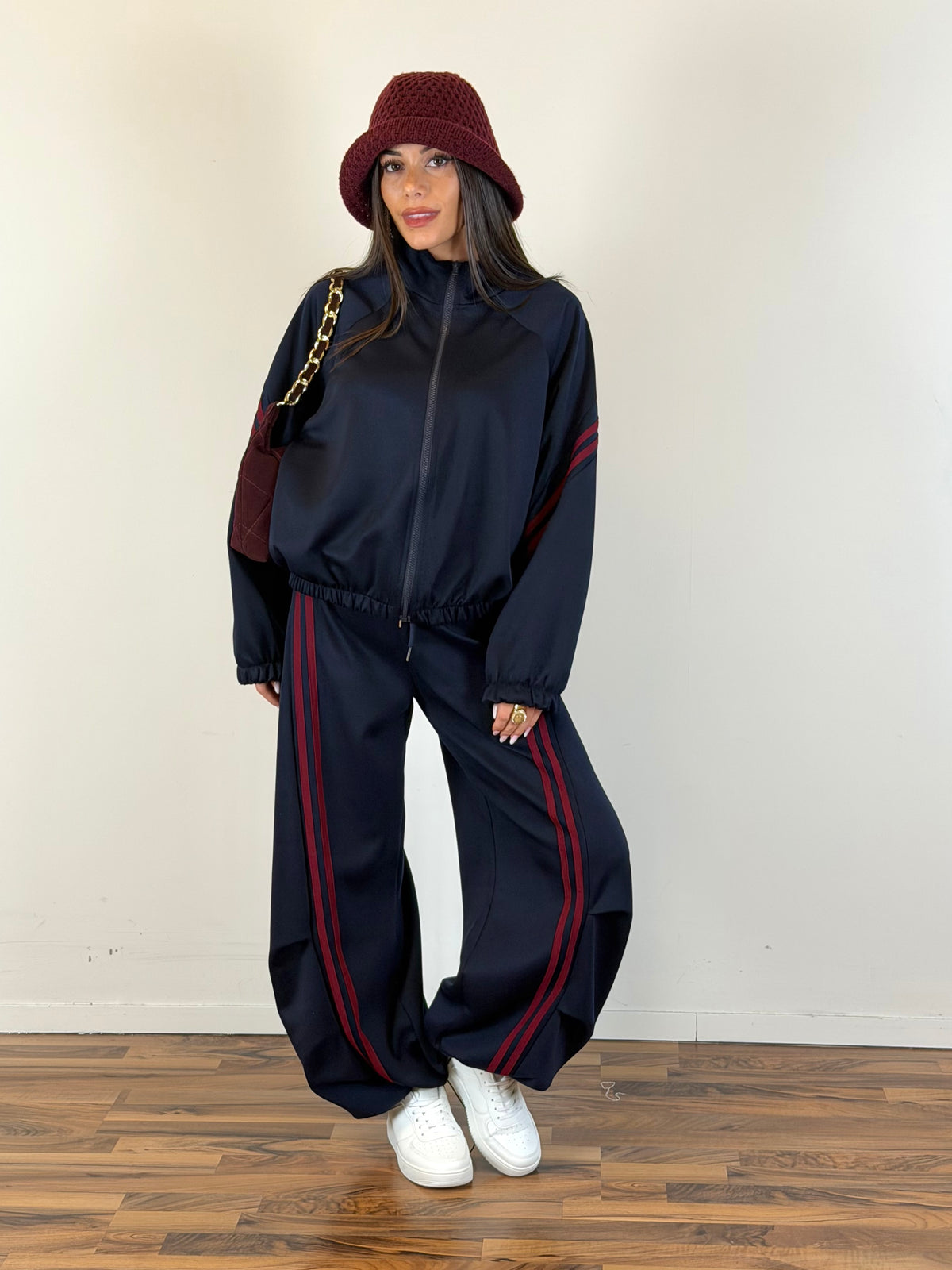 Felpa tuta Yasmine blu