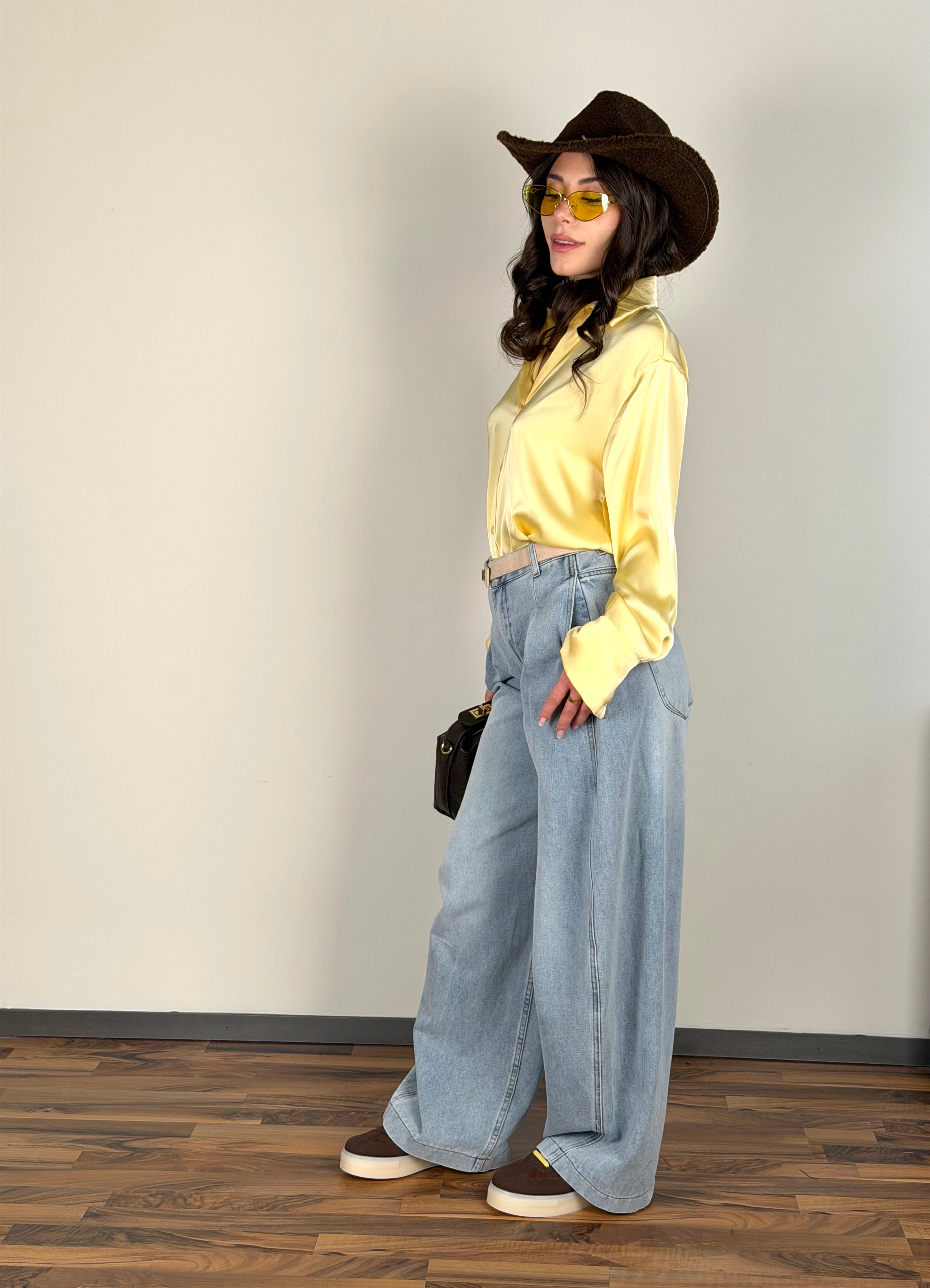 Camicia Boston gialla