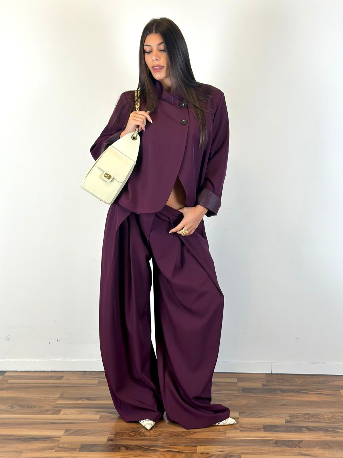 Tailleur VENERE bordeaux