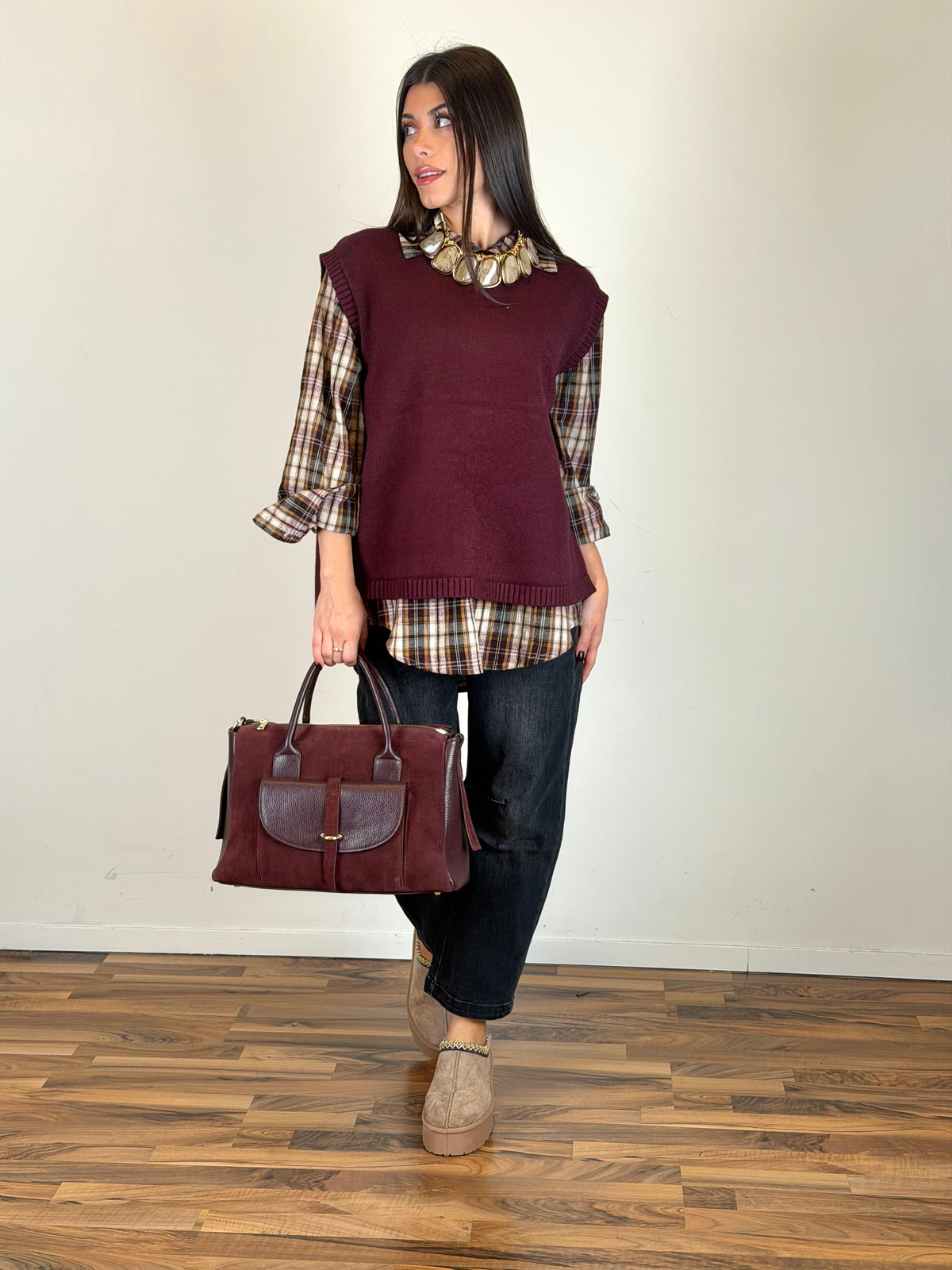 Maglia Espresso bordeaux