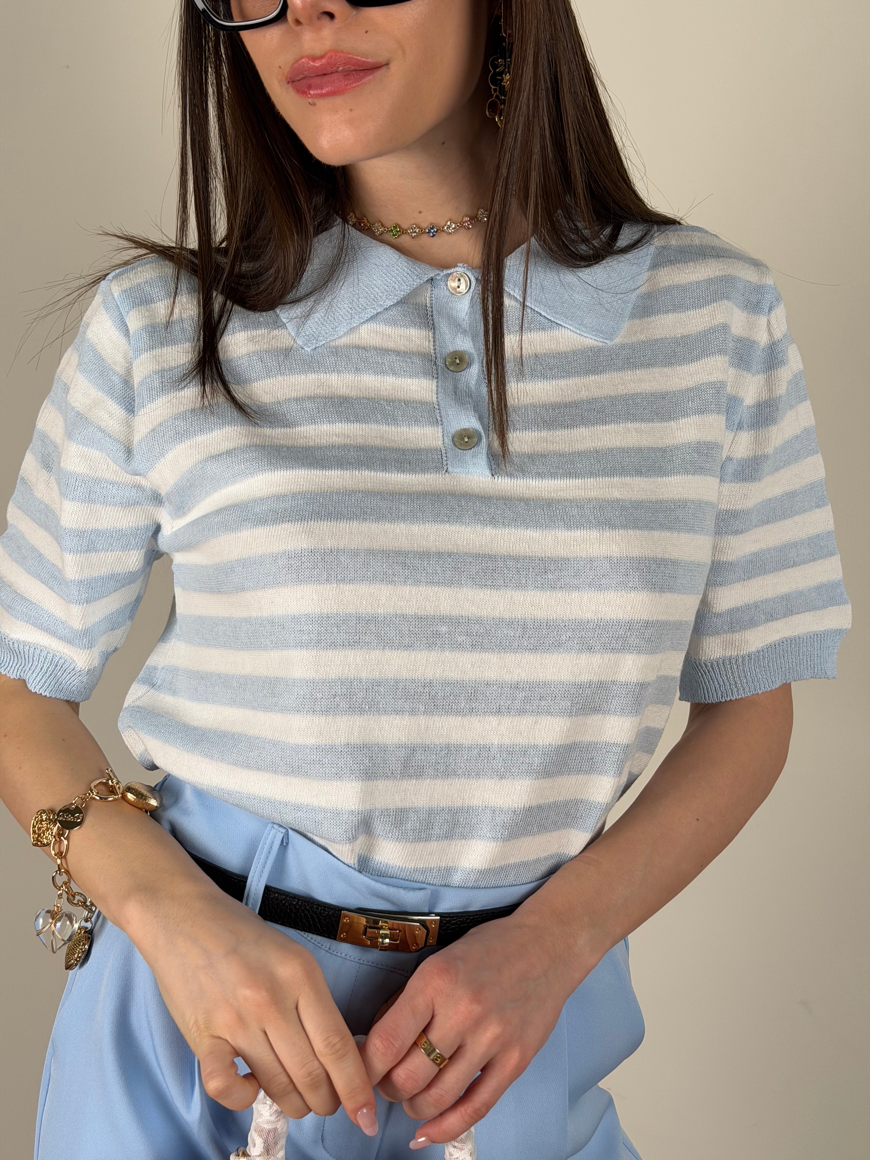 Maglia Kim celeste