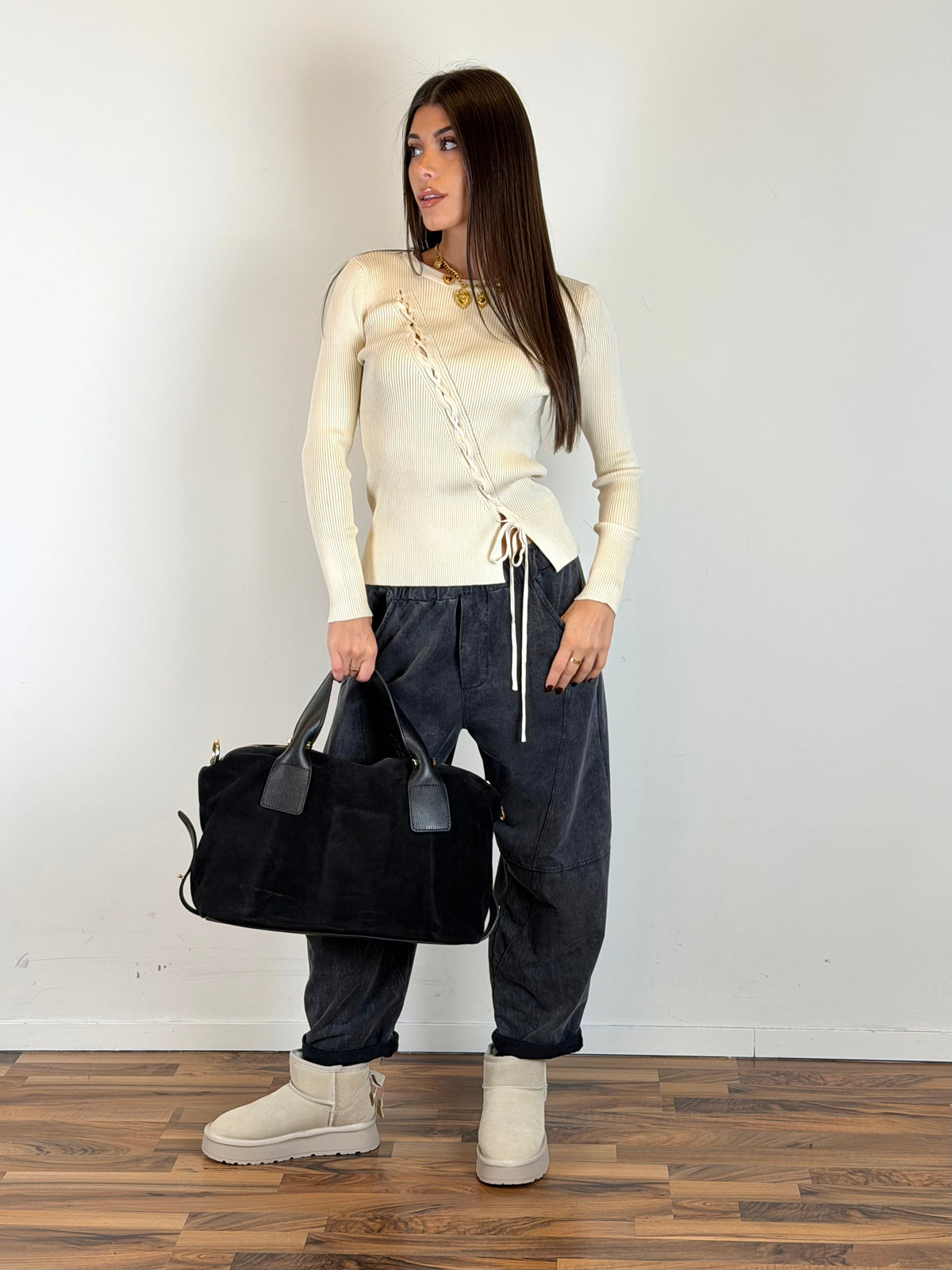 Pantalone Wash nero