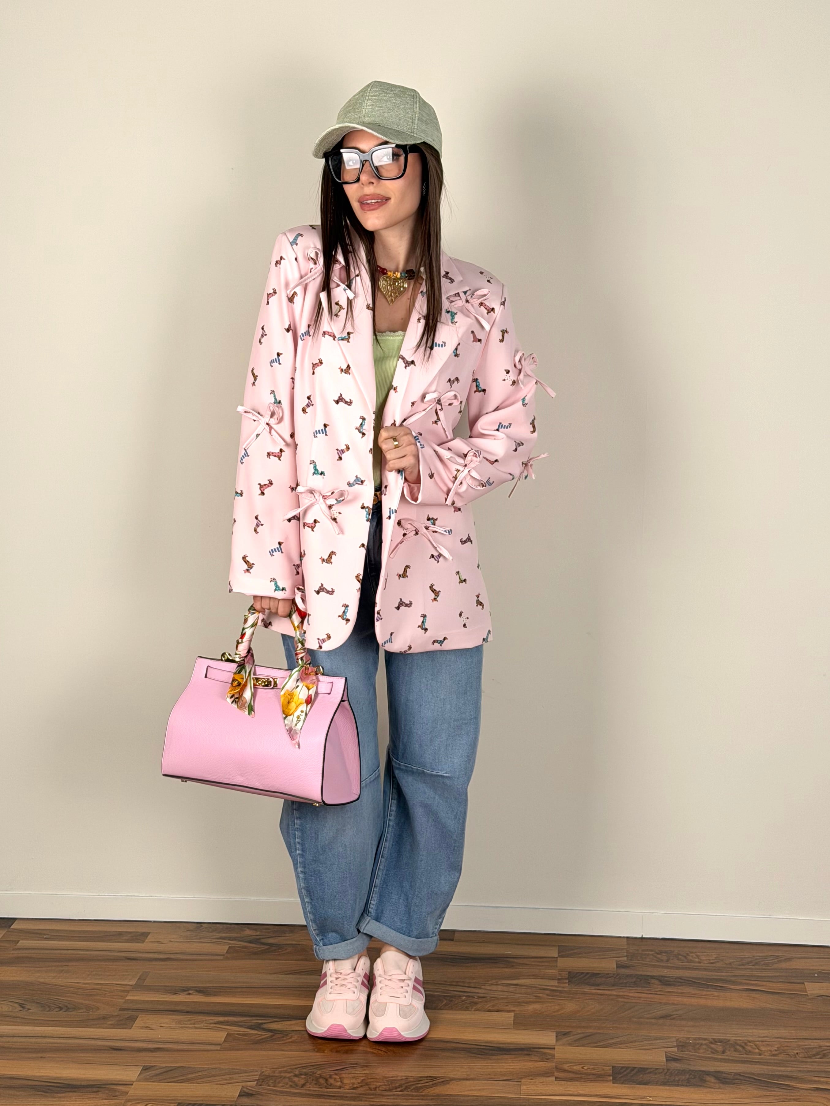 Giacca dog rosa