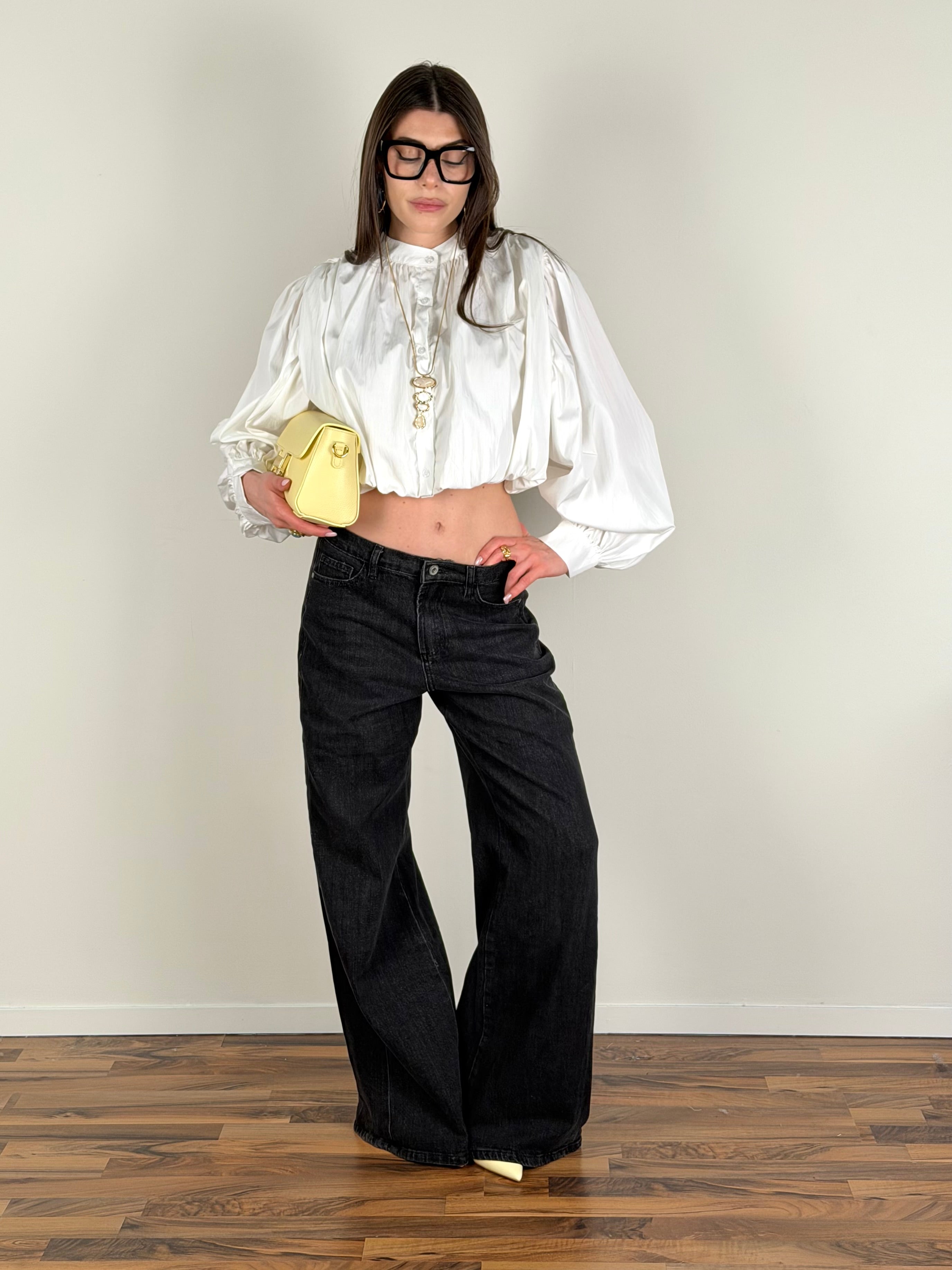 Camicia a palloncino bianca