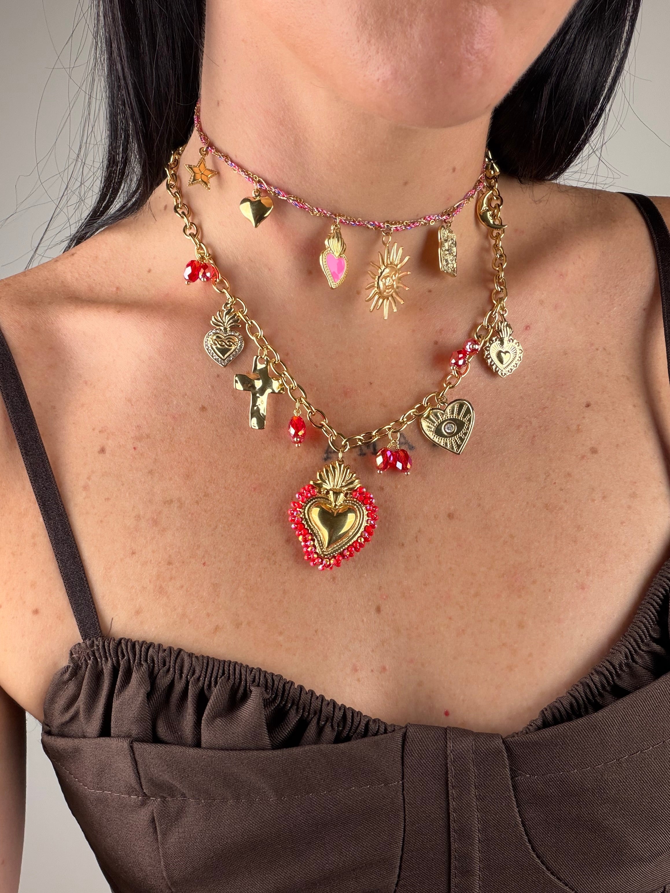 Collana ciondoli - collezione AMORE