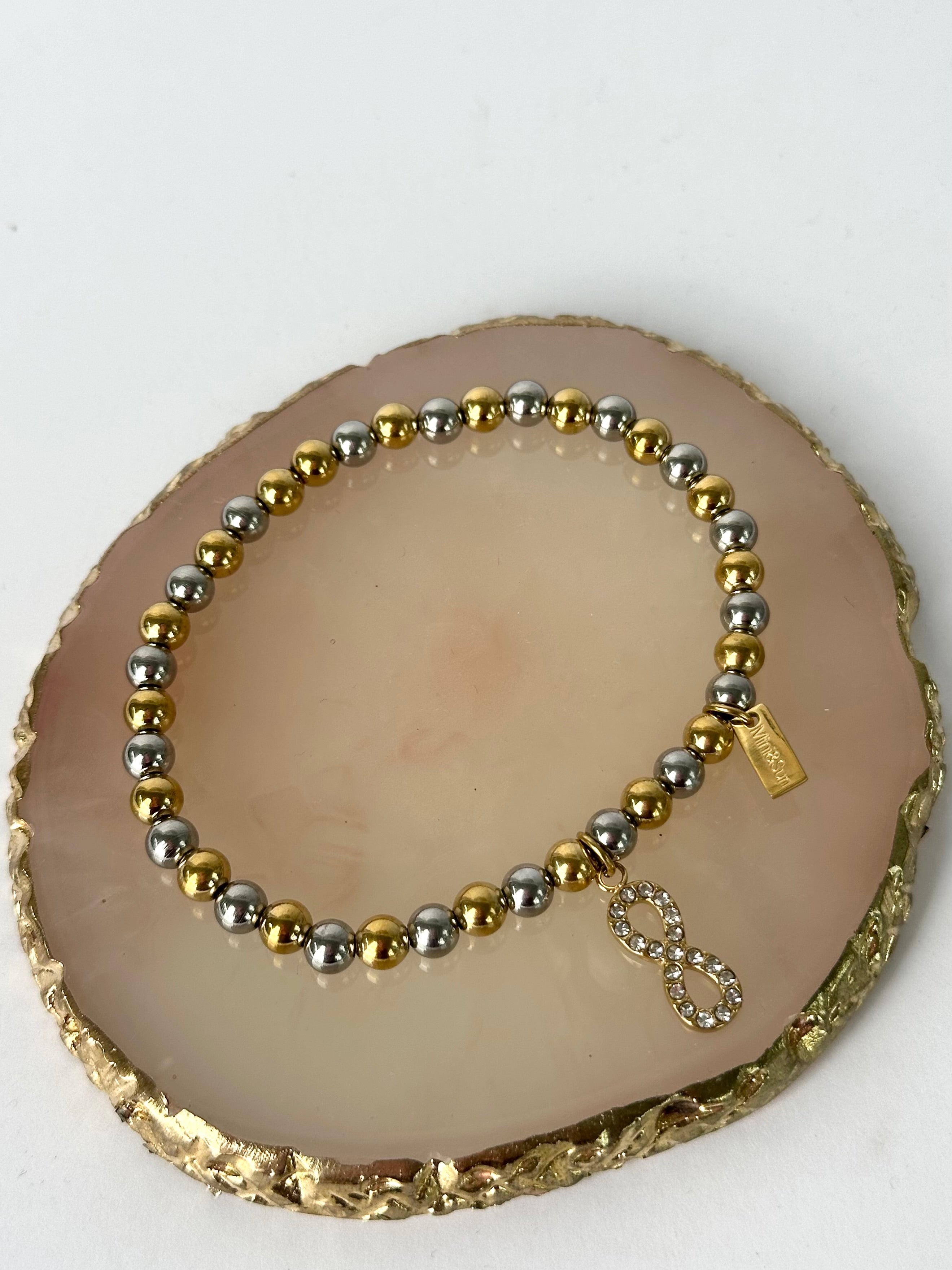 Bracciale perline Tiffany style