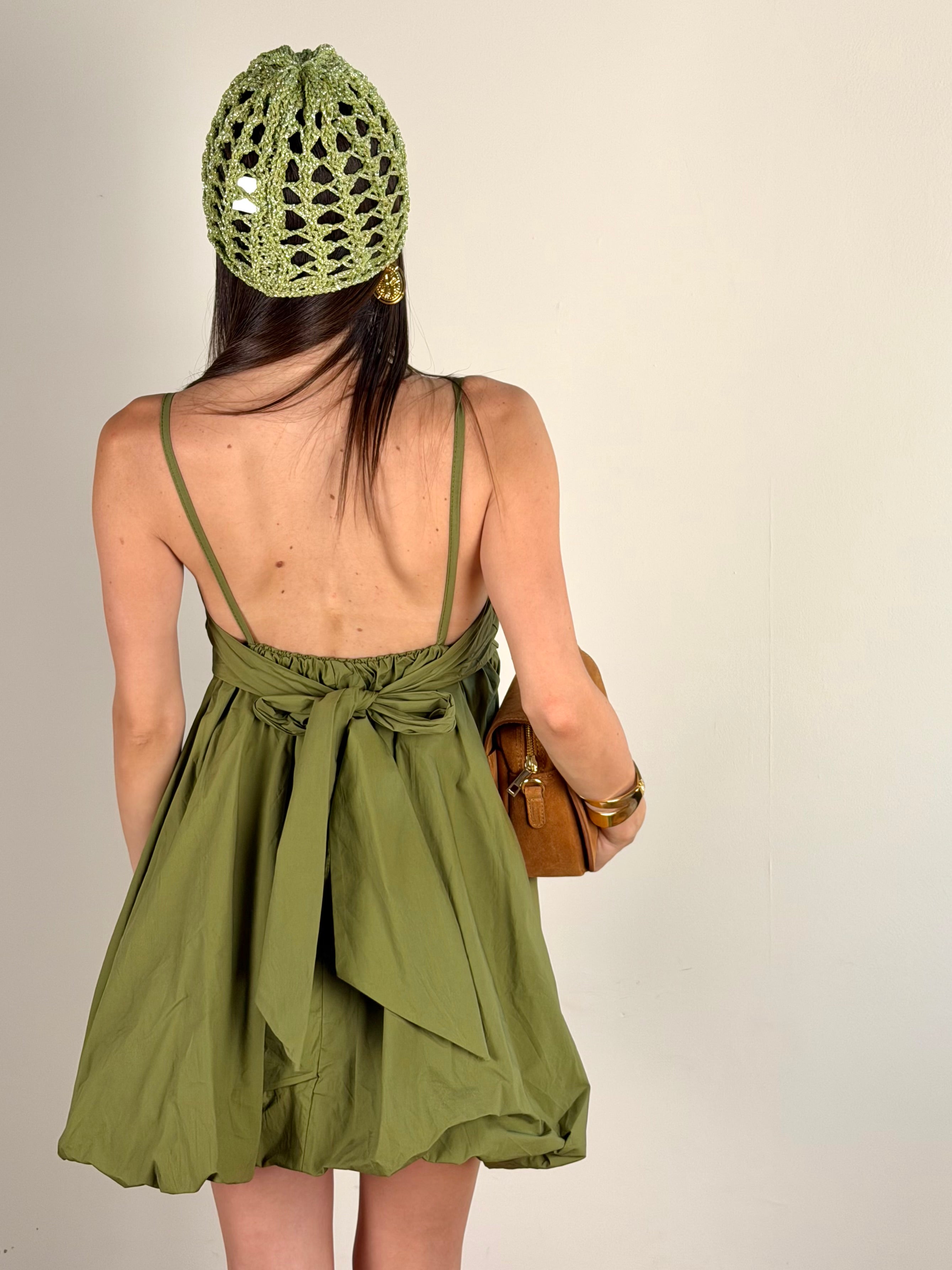 Abito fiocco verde