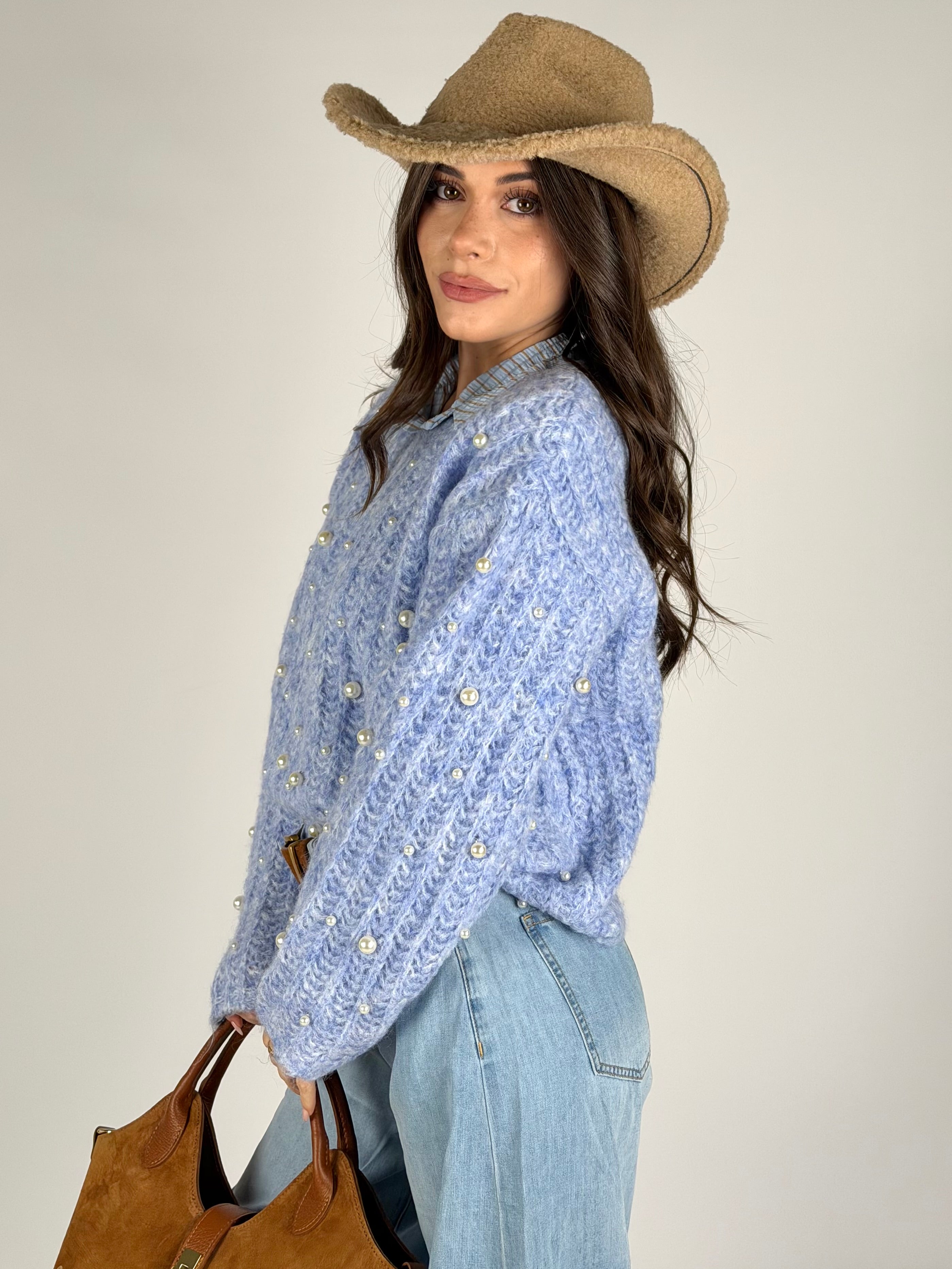 Maglia Sophie celeste