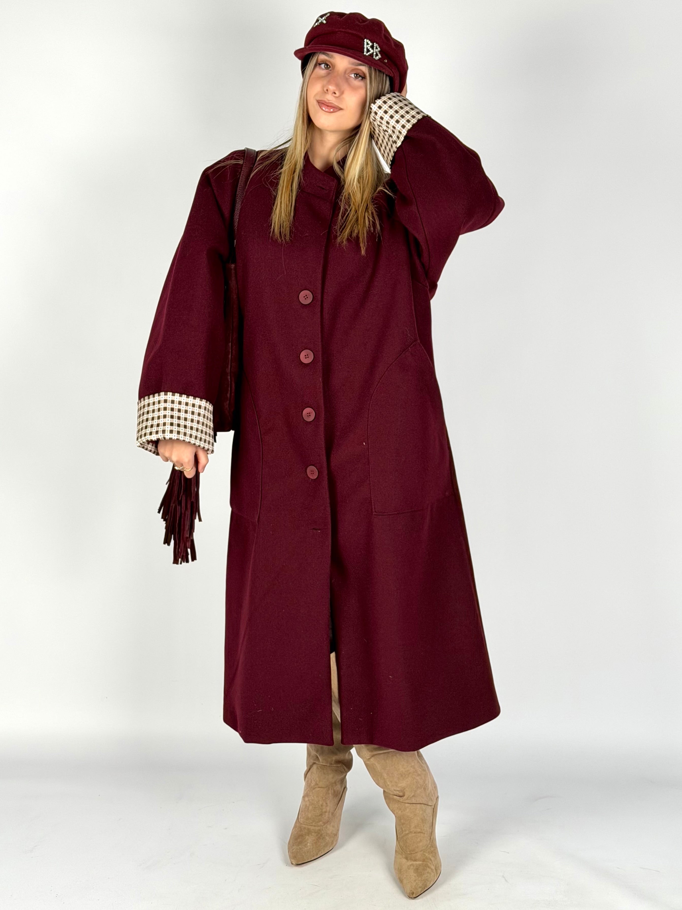 Cappotto Giove Bordeaux
